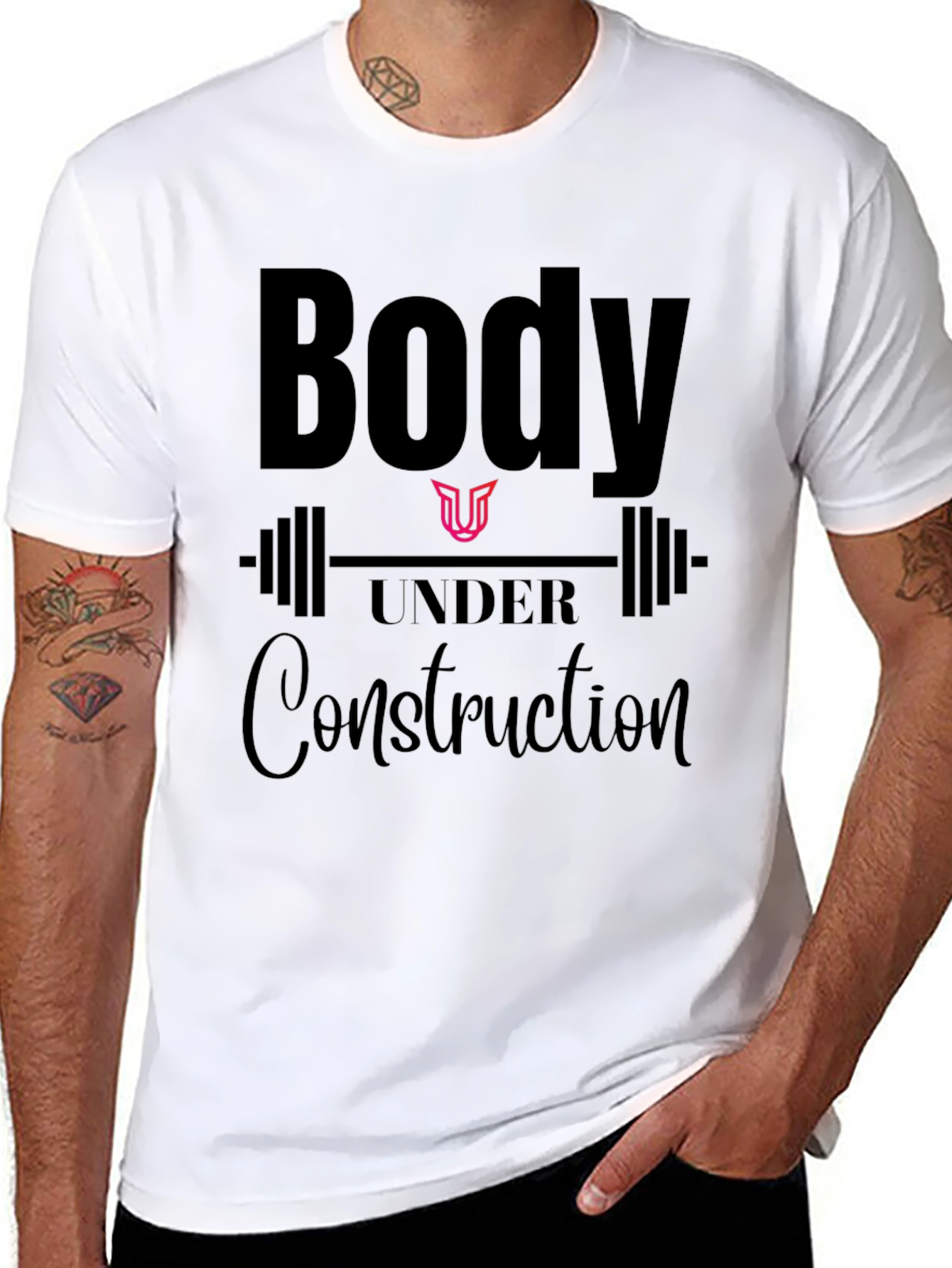 Body Under Construction Graphic Tee - Fitness Apparel
