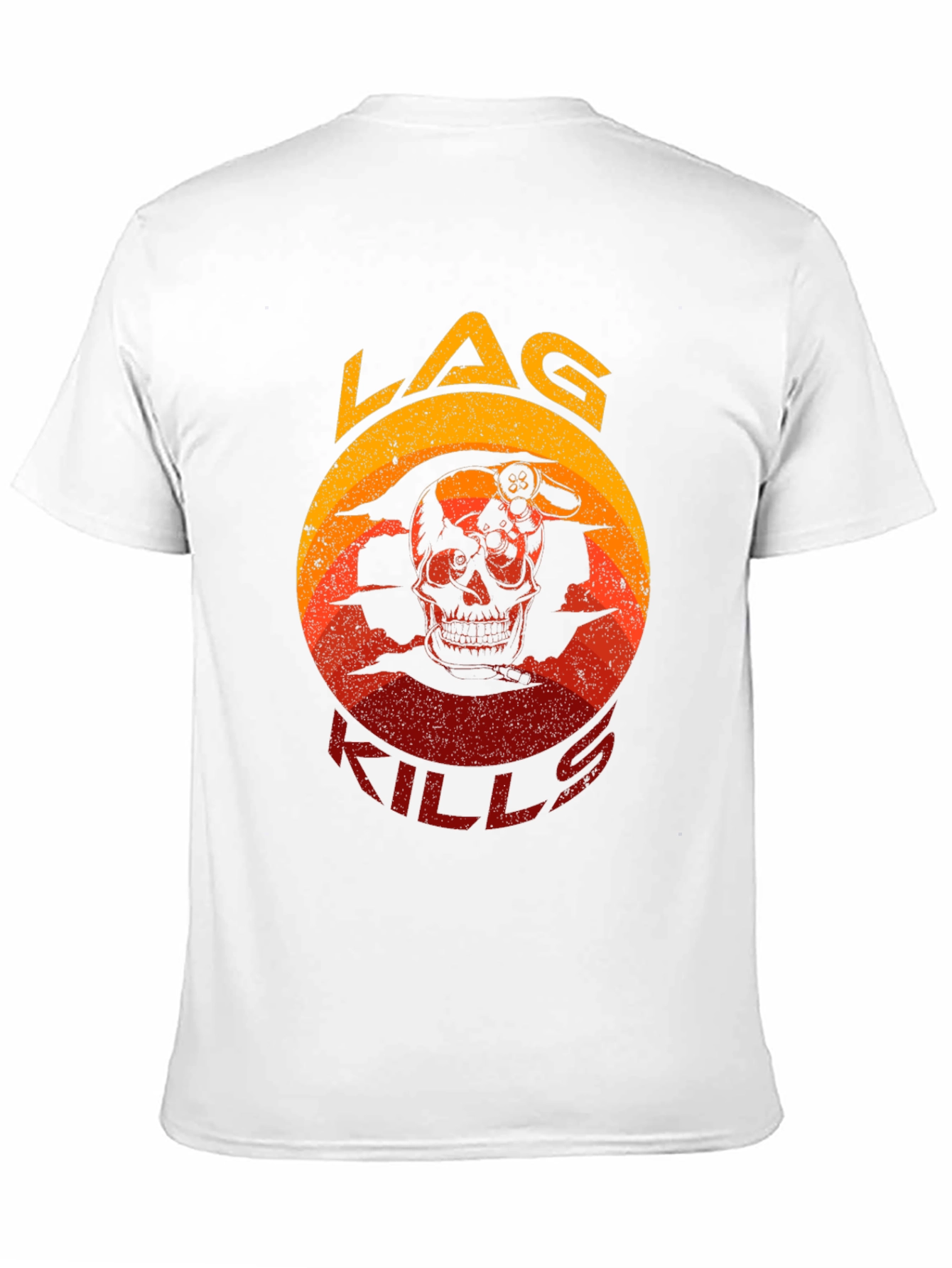 LAG KILLS Skull Gaming T-Shirt - Gamer Apparel