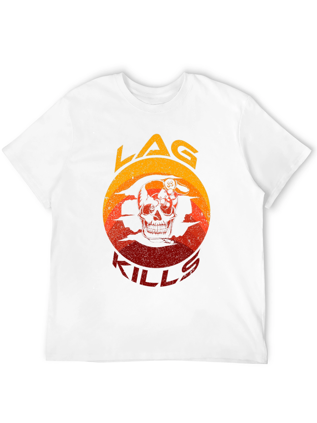 LAG KILLS Skull Gaming T-Shirt - Gamer Apparel