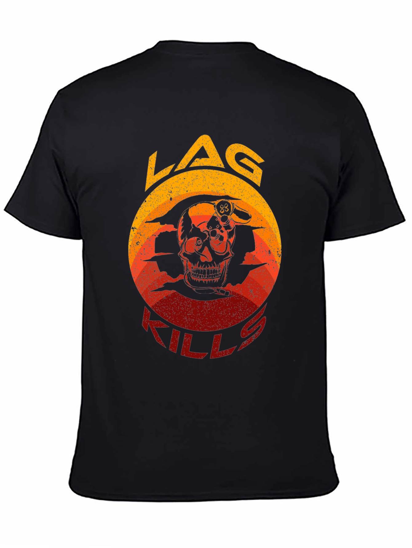 LAG KILLS Skull Gaming T-Shirt - Gamer Apparel