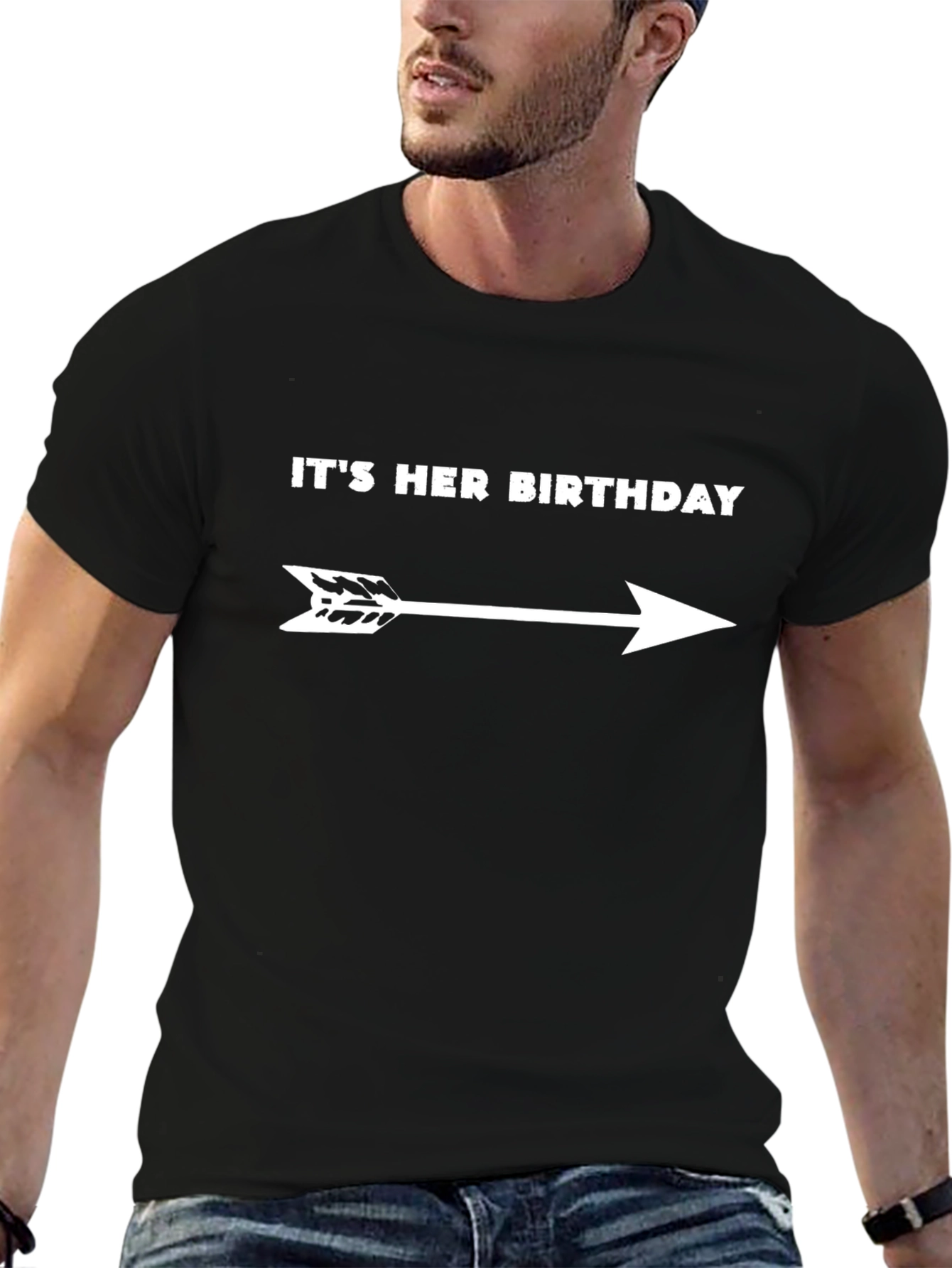 Its Her Birthday Arrow T-Shirt - Funny Gift