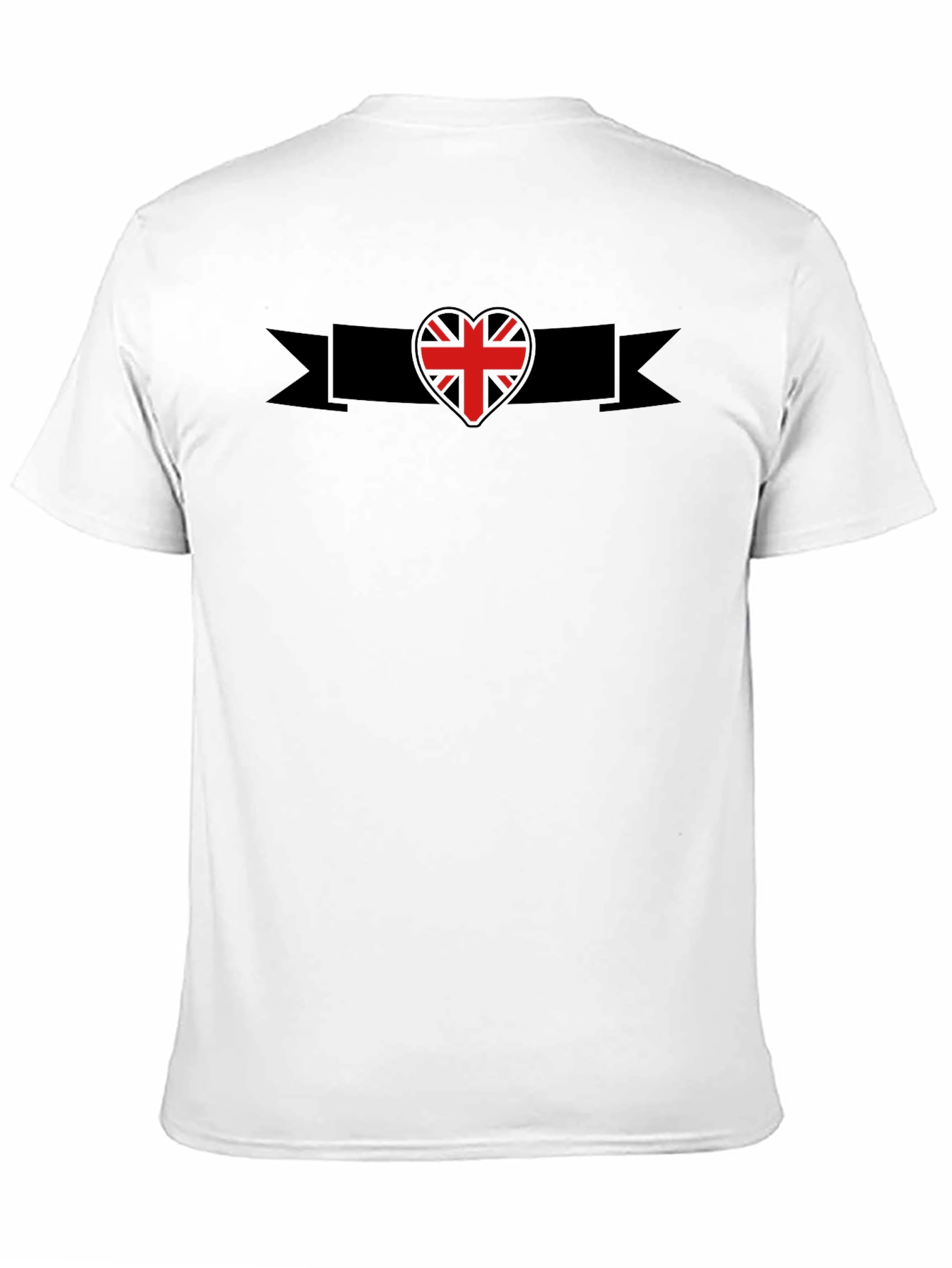 Union Jack Heart Black T-Shirt