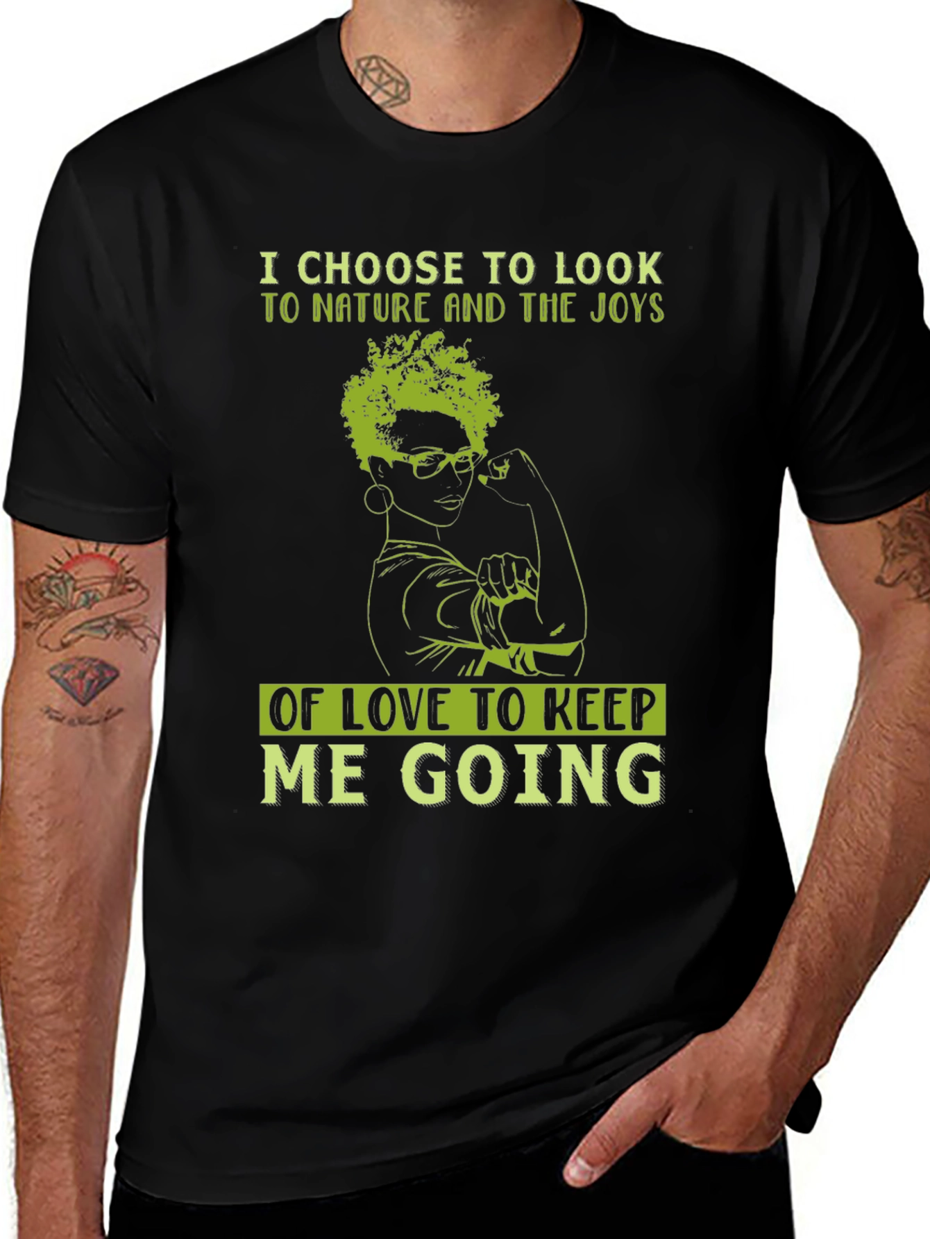 Nature & Love T-Shirt - Inspirational Graphic Tee