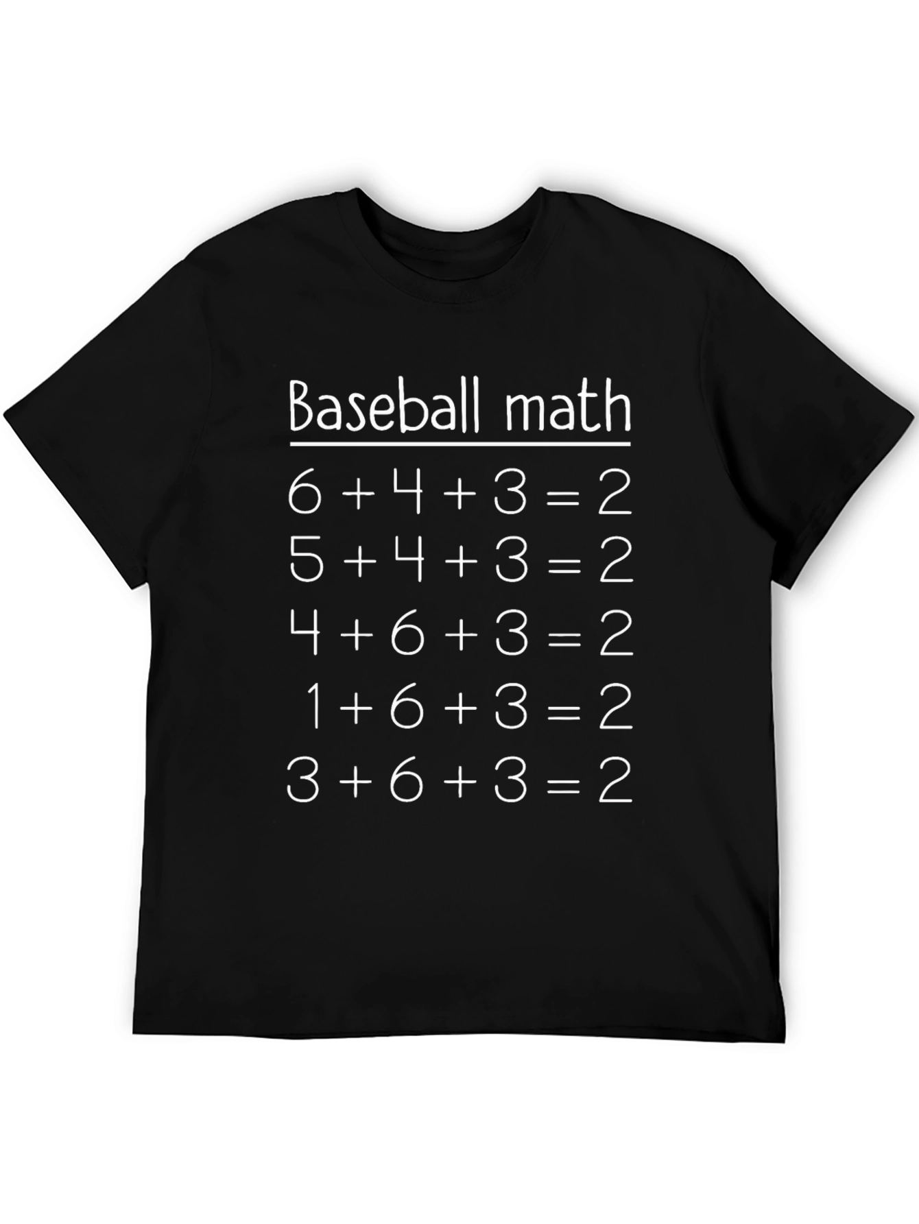Baseball Math T-Shirt - Funny Sports Tee