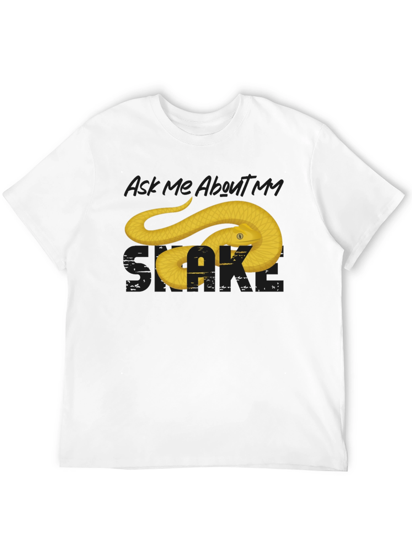 Ask Me About My Snake T-Shirt - Black