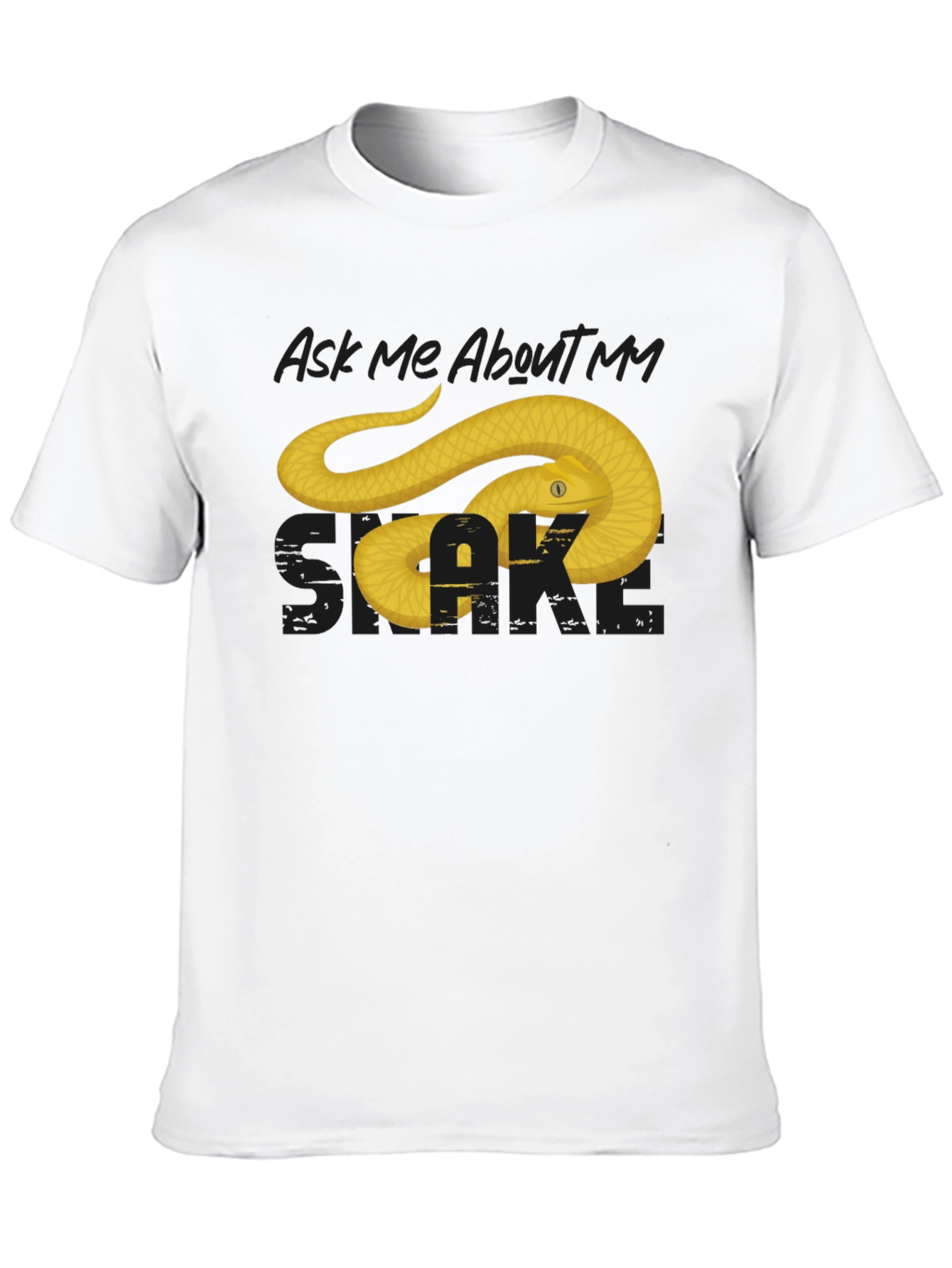 Ask Me About My Snake T-Shirt - Black