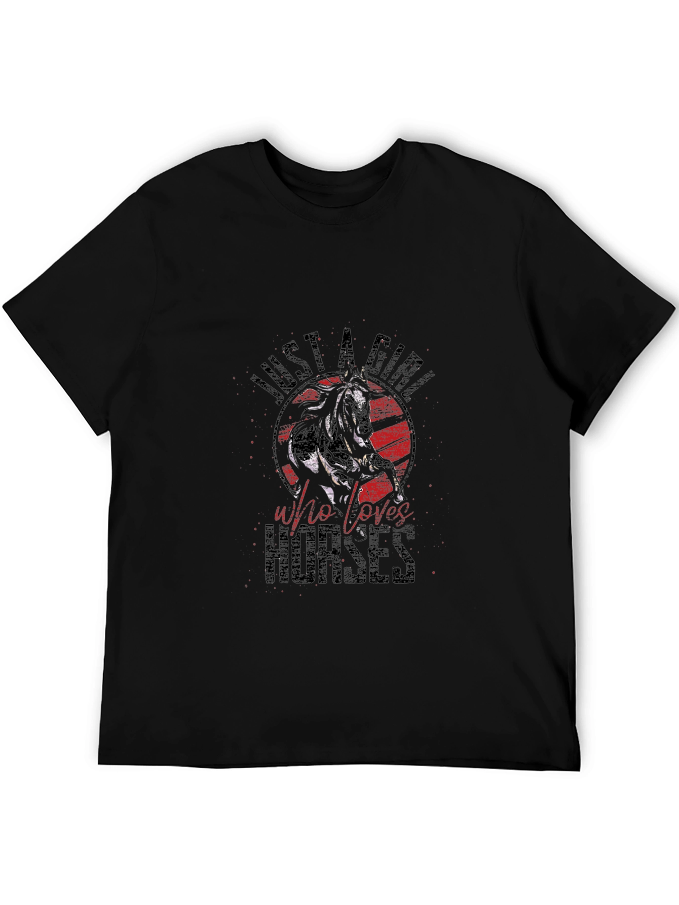 Just a Girl Who Loves Horses Graphic Tee