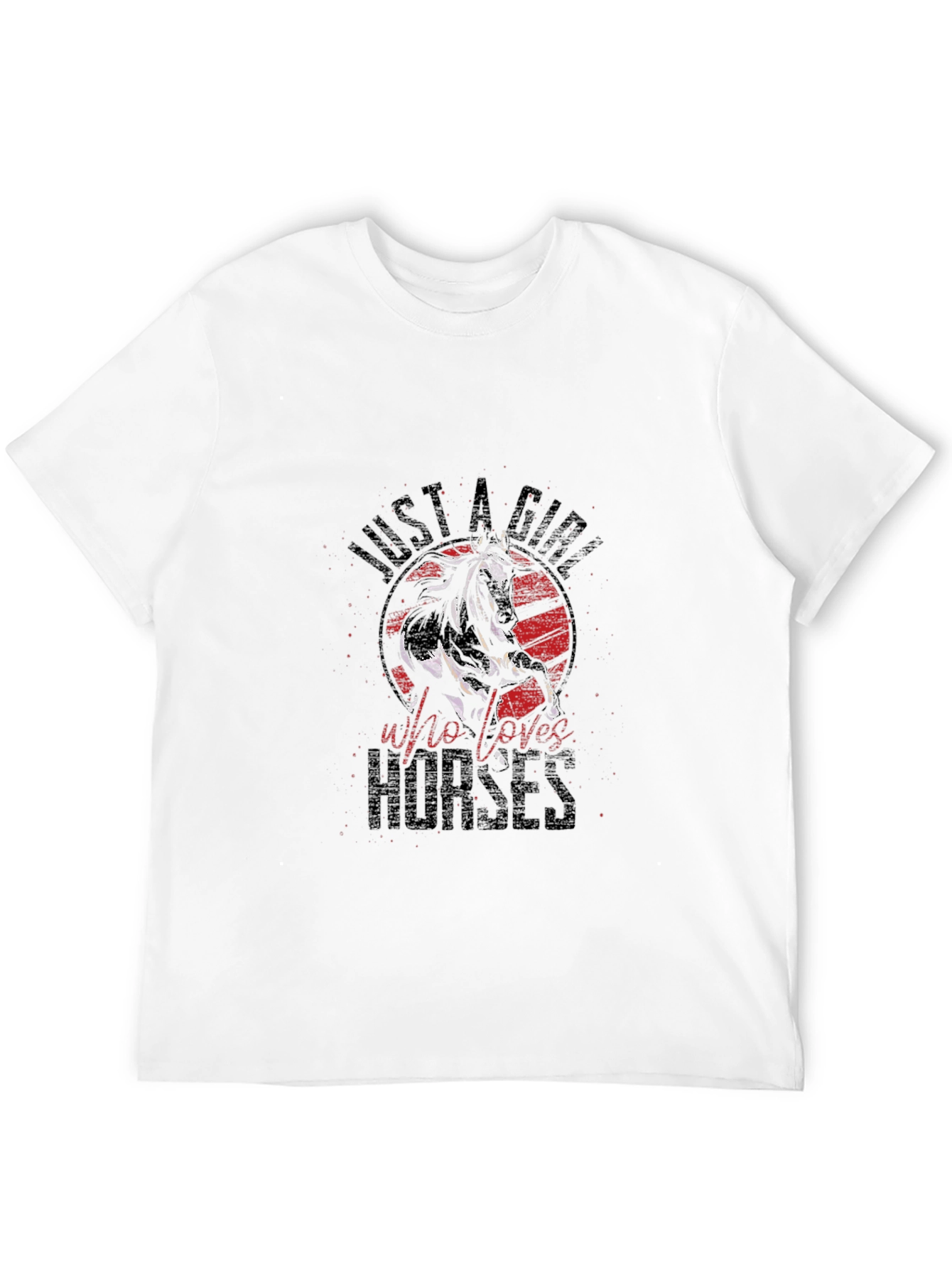 Just a Girl Who Loves Horses Graphic Tee