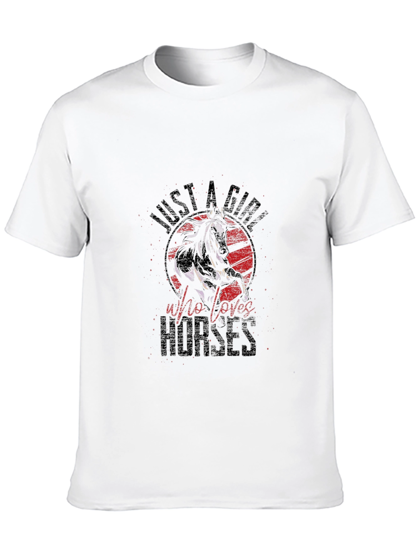 Just a Girl Who Loves Horses Graphic Tee