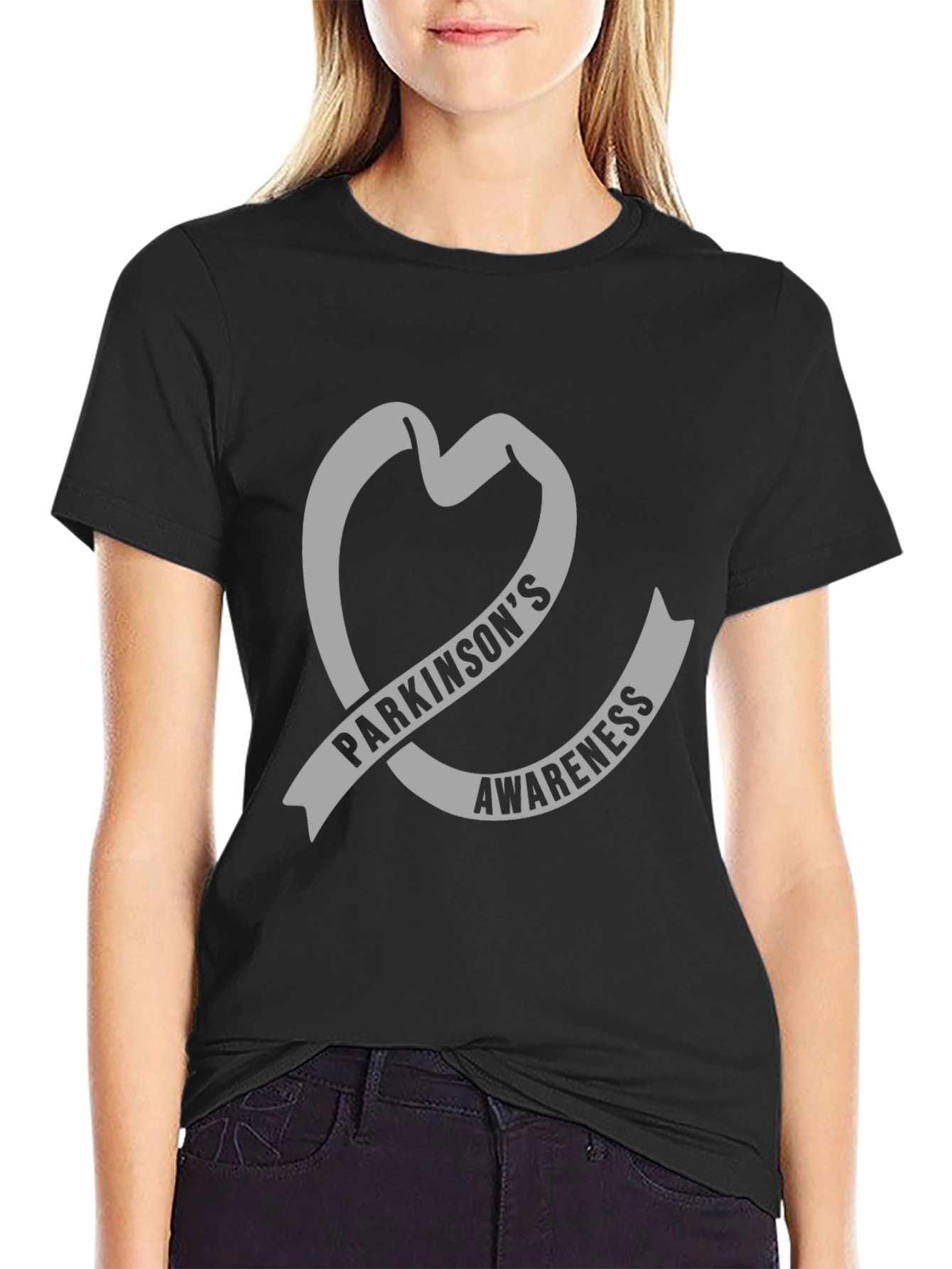 Parkinsons Awareness Heart T-Shirt - Support the Cause