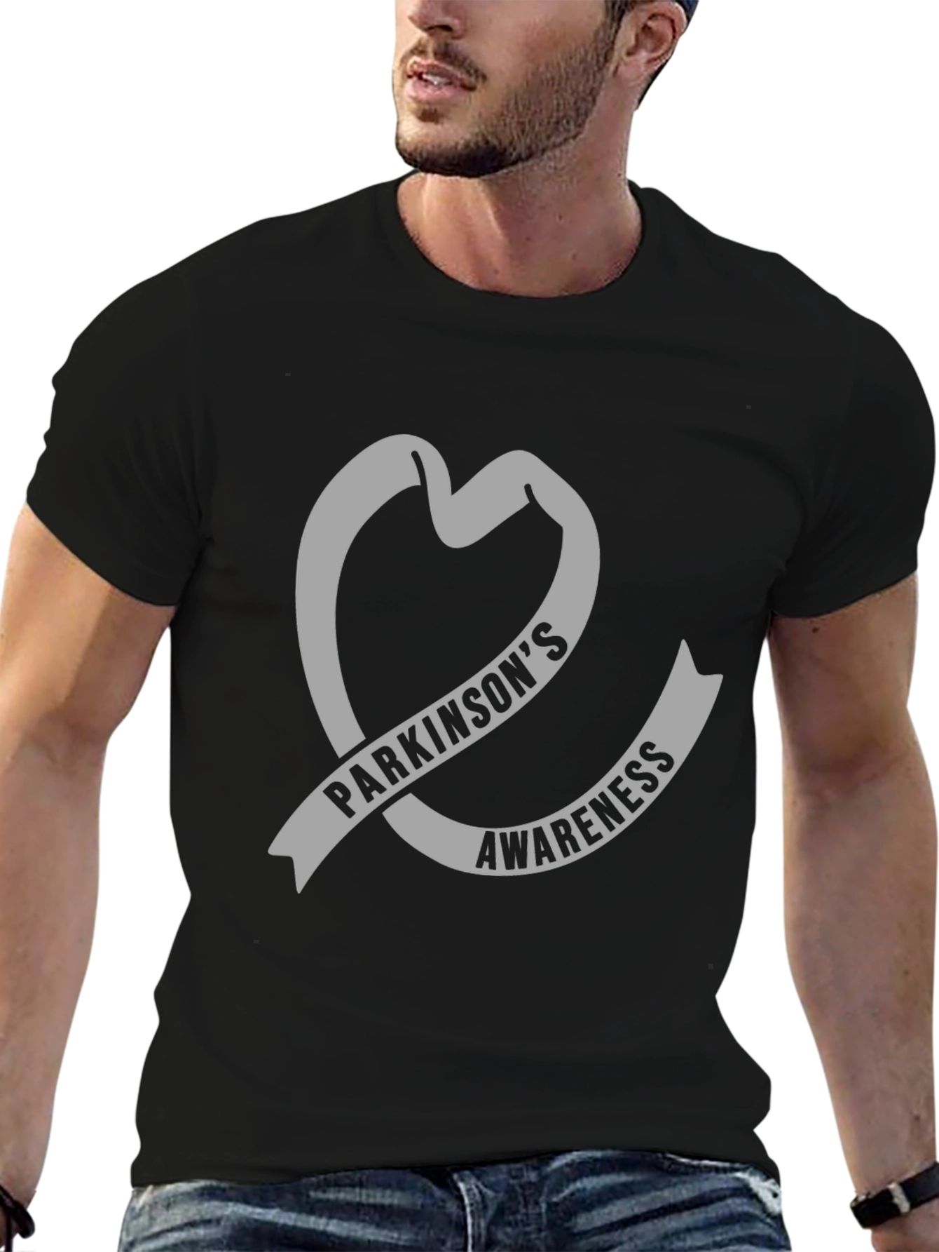 Parkinsons Awareness Heart T-Shirt - Support the Cause