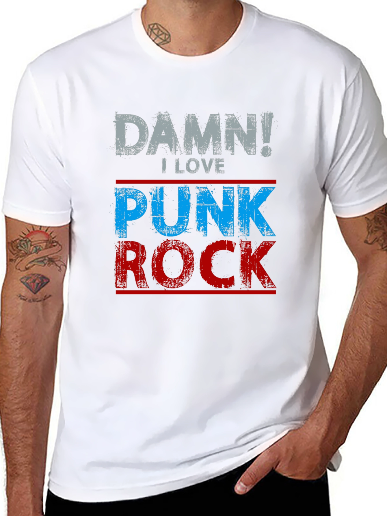 Damn! I Love Punk Rock Graphic Tee