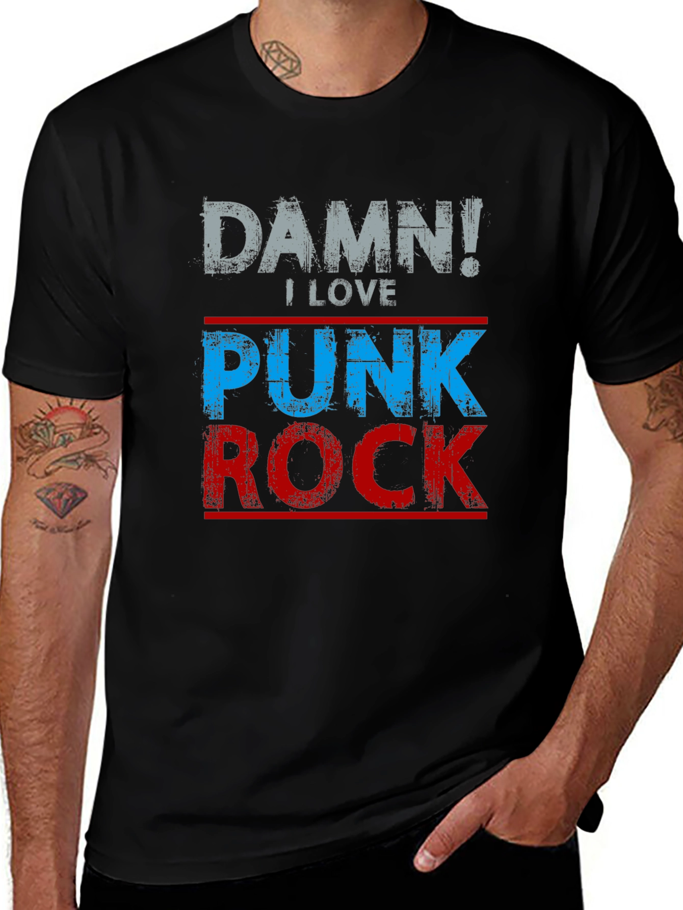 Damn! I Love Punk Rock Graphic Tee