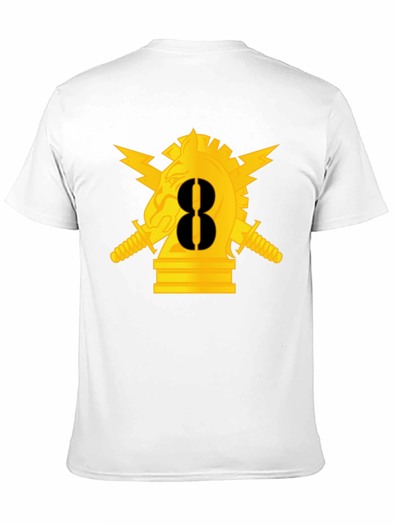 Chess Knight Graphic T-Shirt - Black
