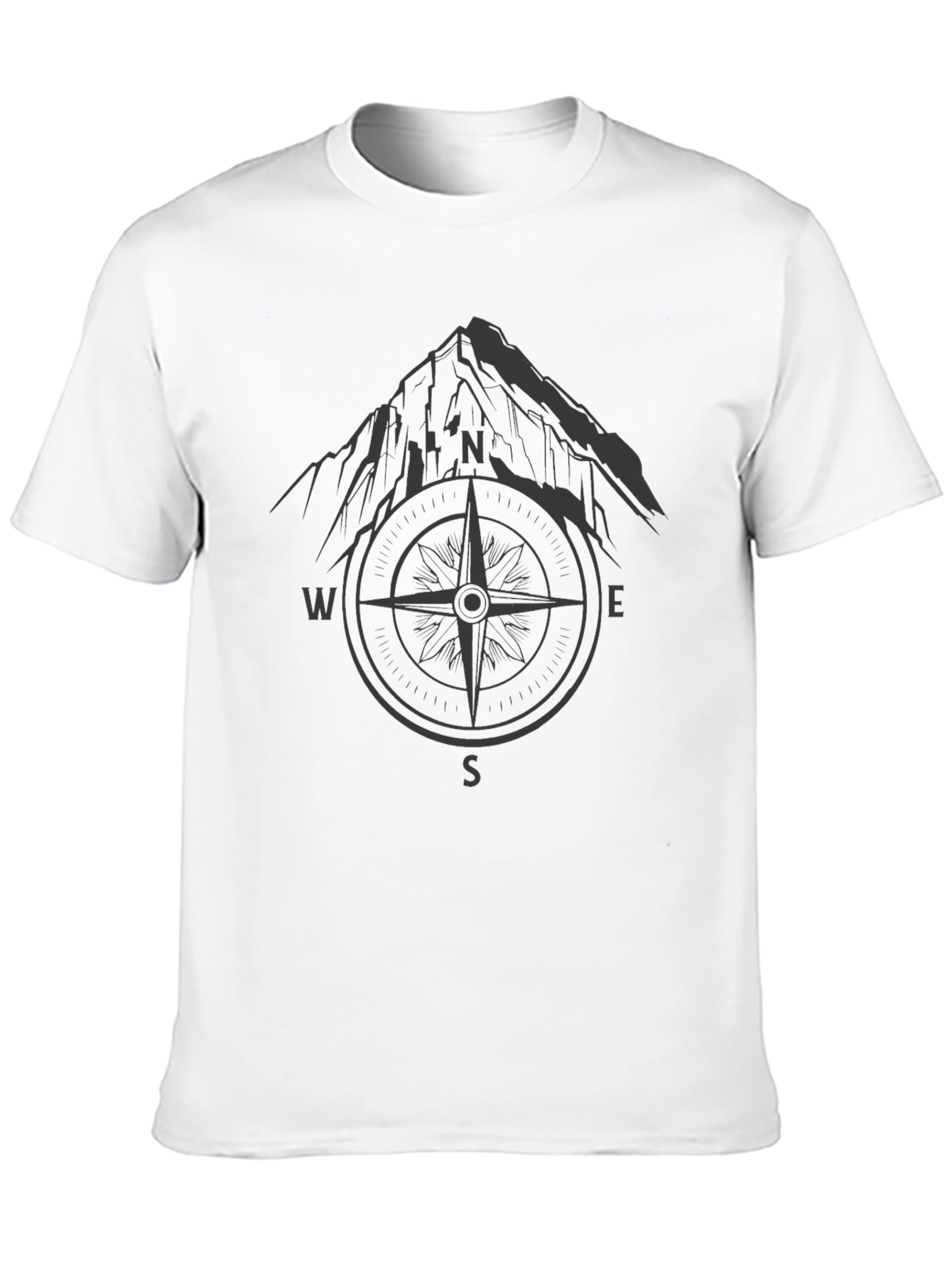 Mountain Compass Graphic T-Shirt