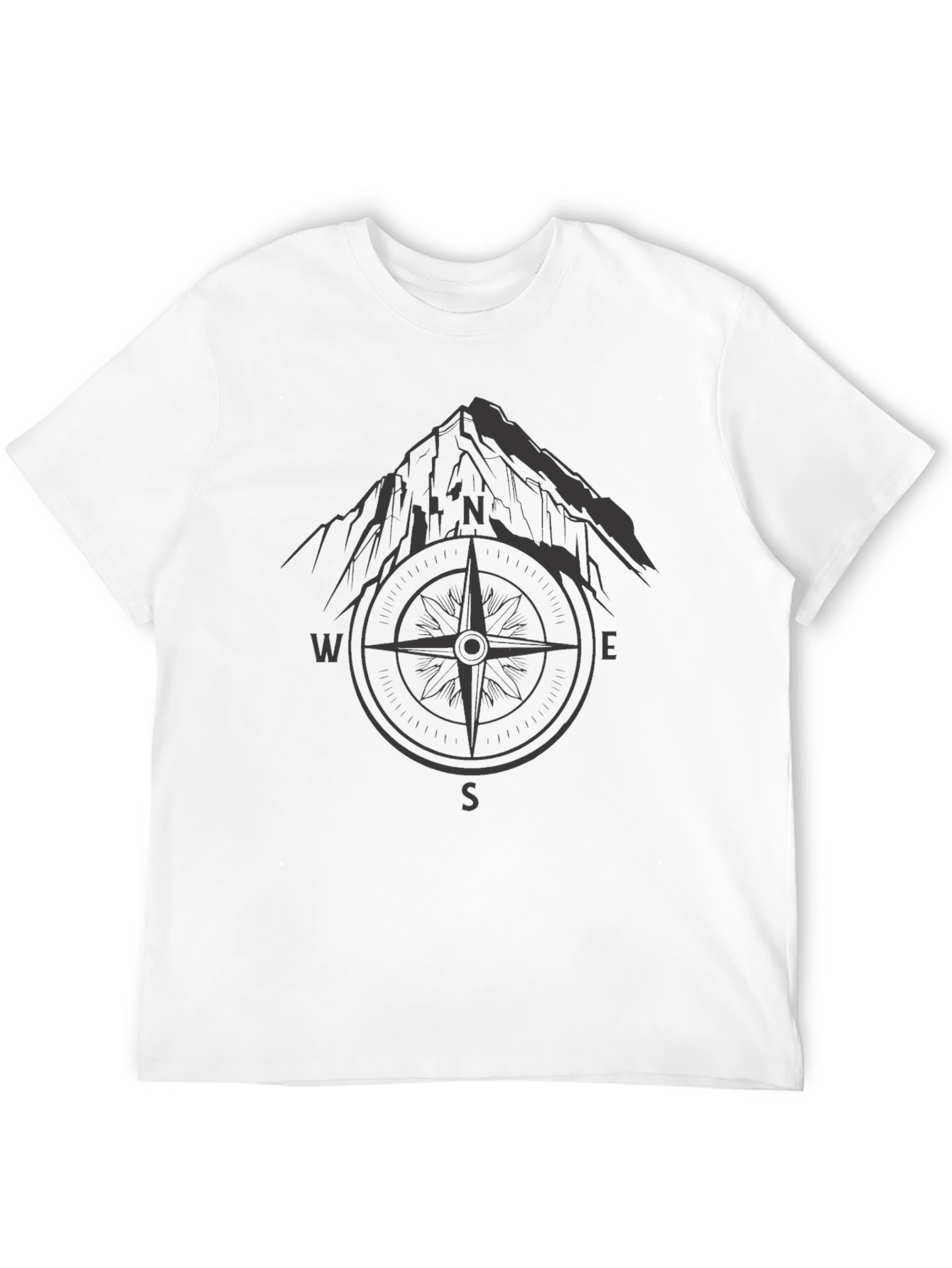 Mountain Compass Graphic T-Shirt