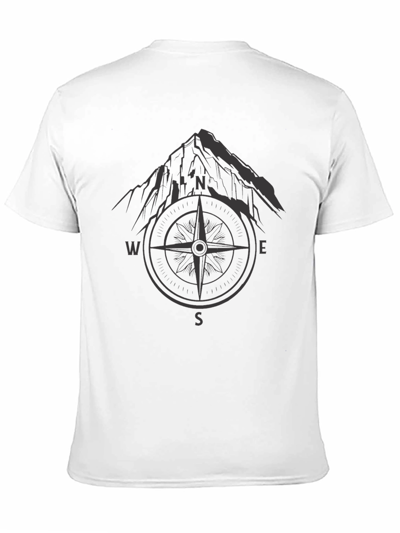 Mountain Compass Graphic T-Shirt