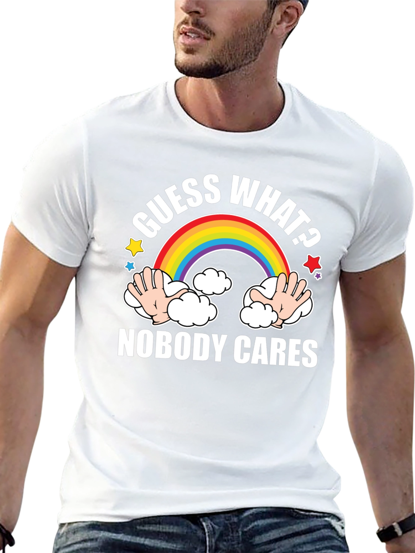 Guess What? Nobody Cares Graphic T-Shirt