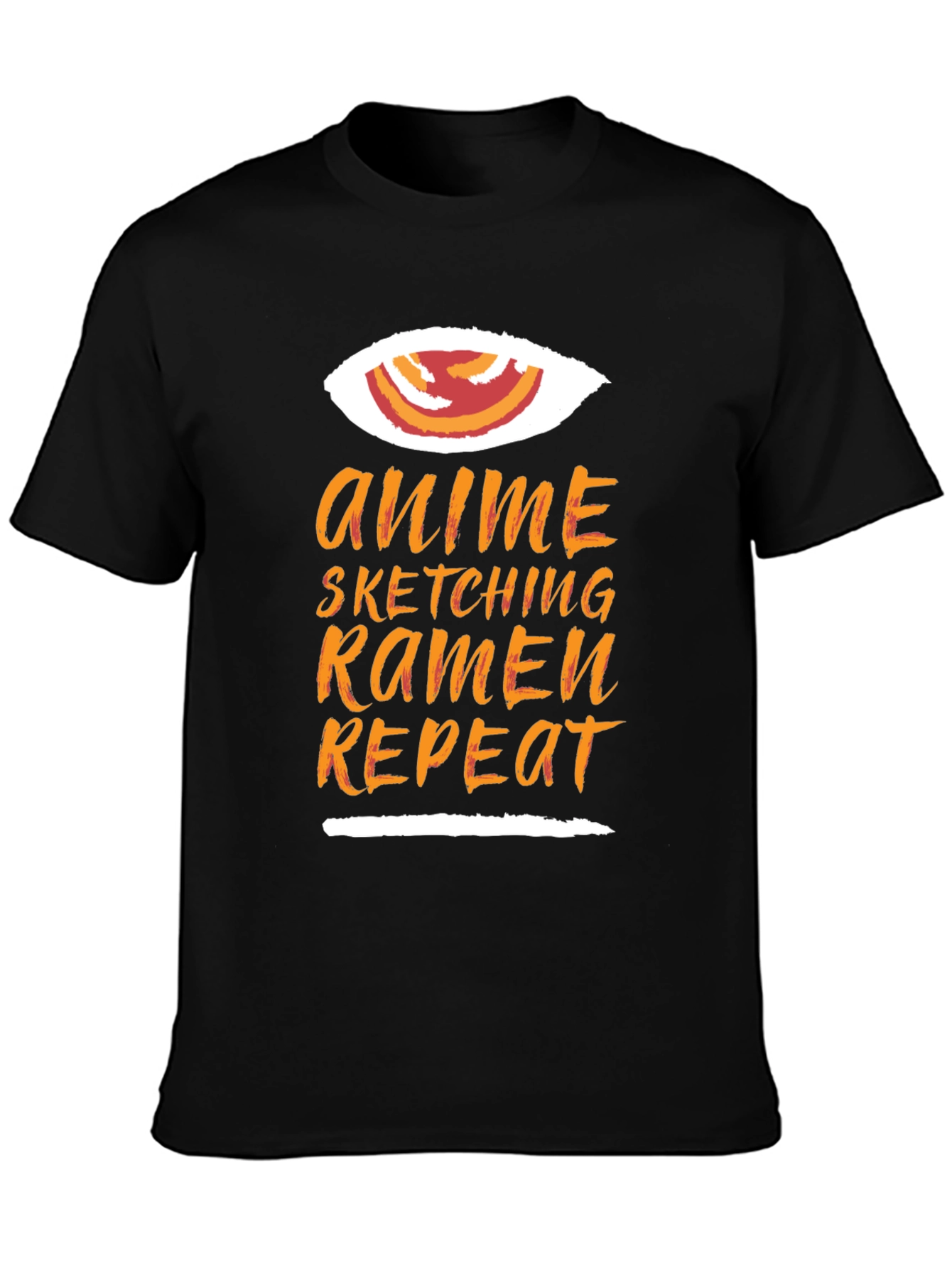 Anime Sketching Ramen Repeat Graphic Tee