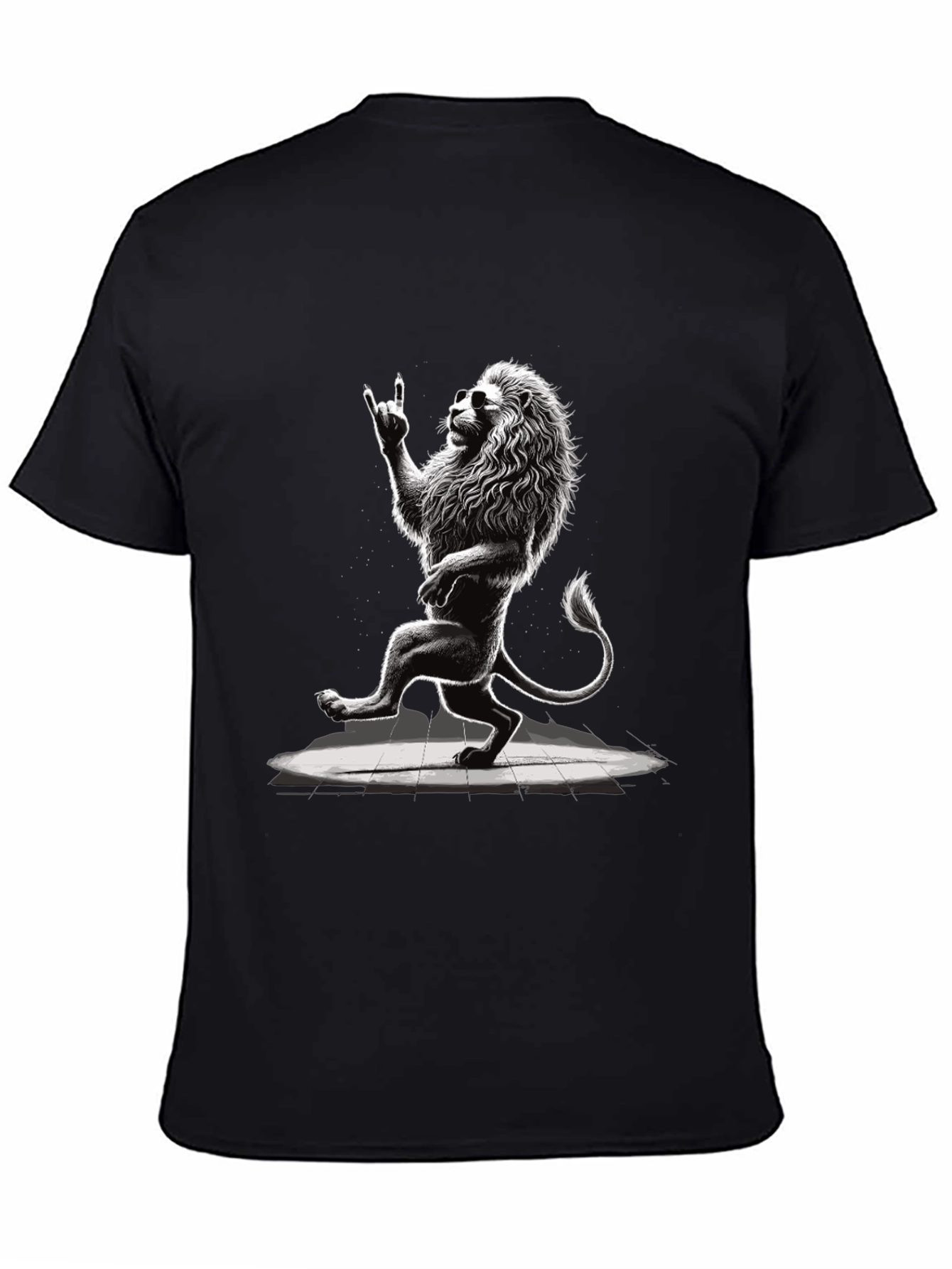 Cool Lion Graphic Tee - Rock On!