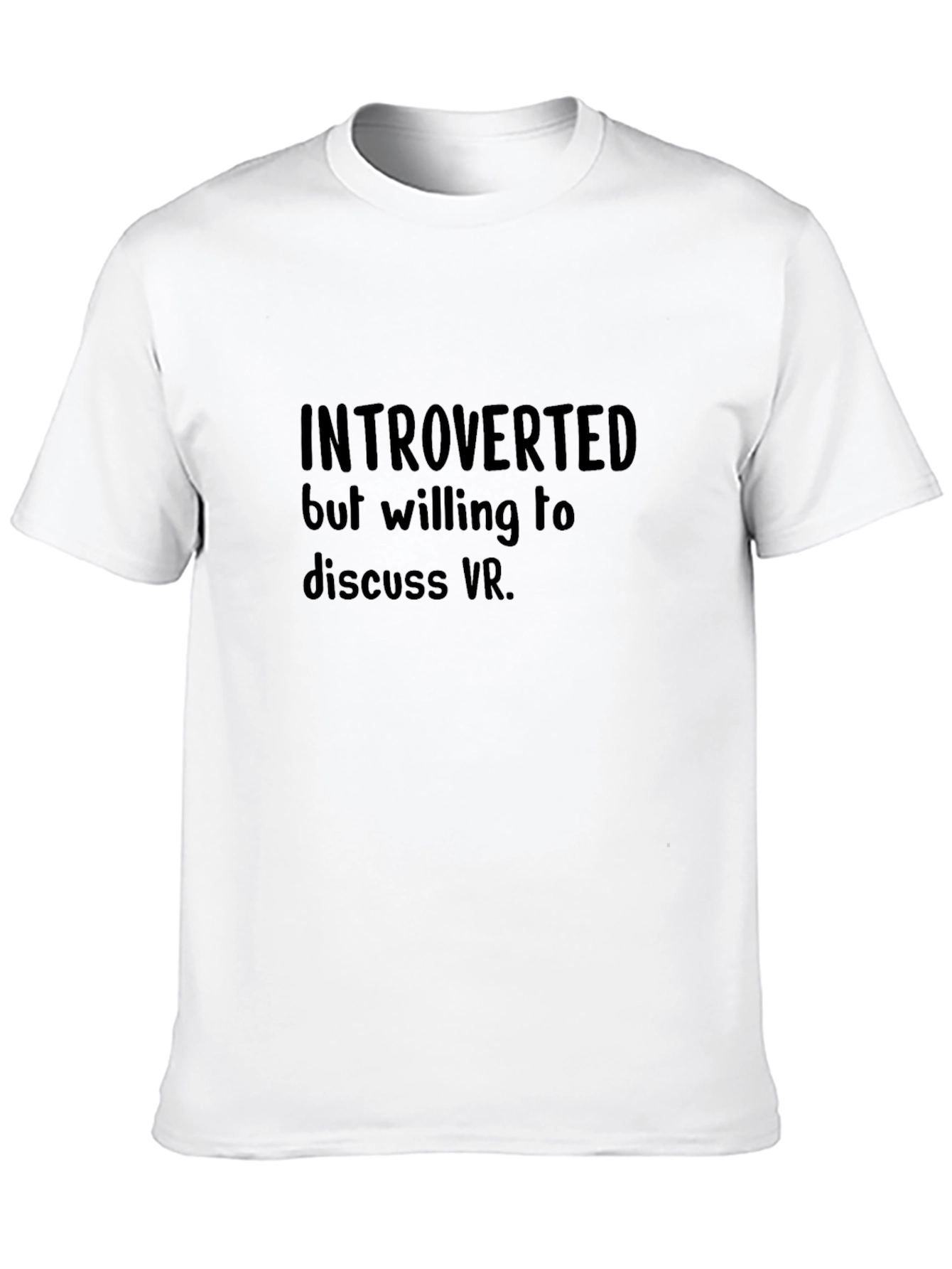 Introverted VR T-Shirt - Black Cotton Tee