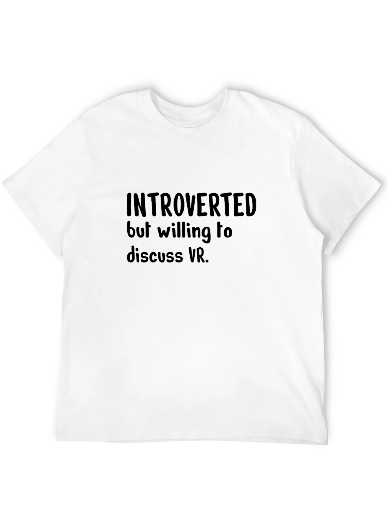 Introverted VR T-Shirt - Black Cotton Tee