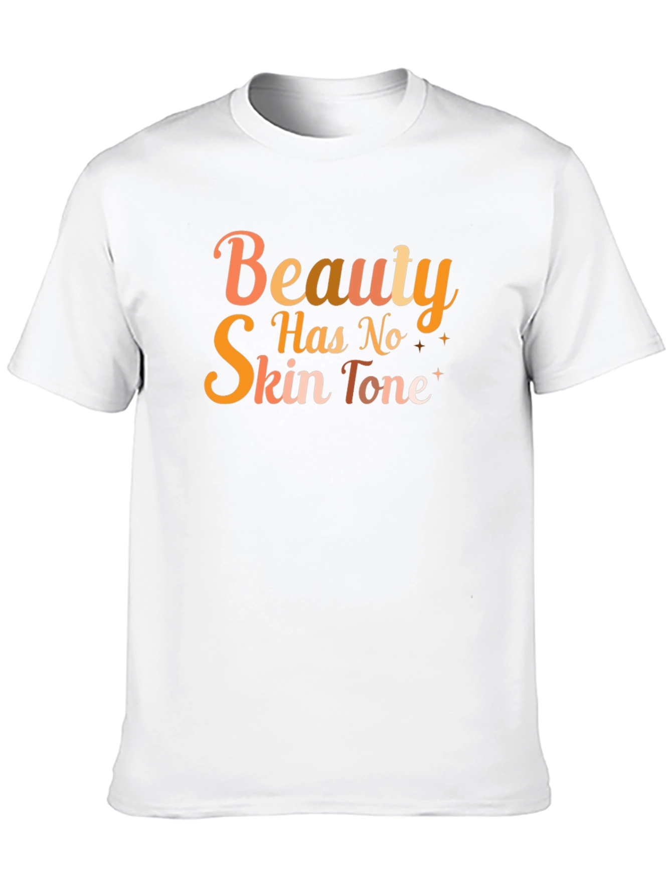 Beauty Has No Skin Tone Black Graphic Tee