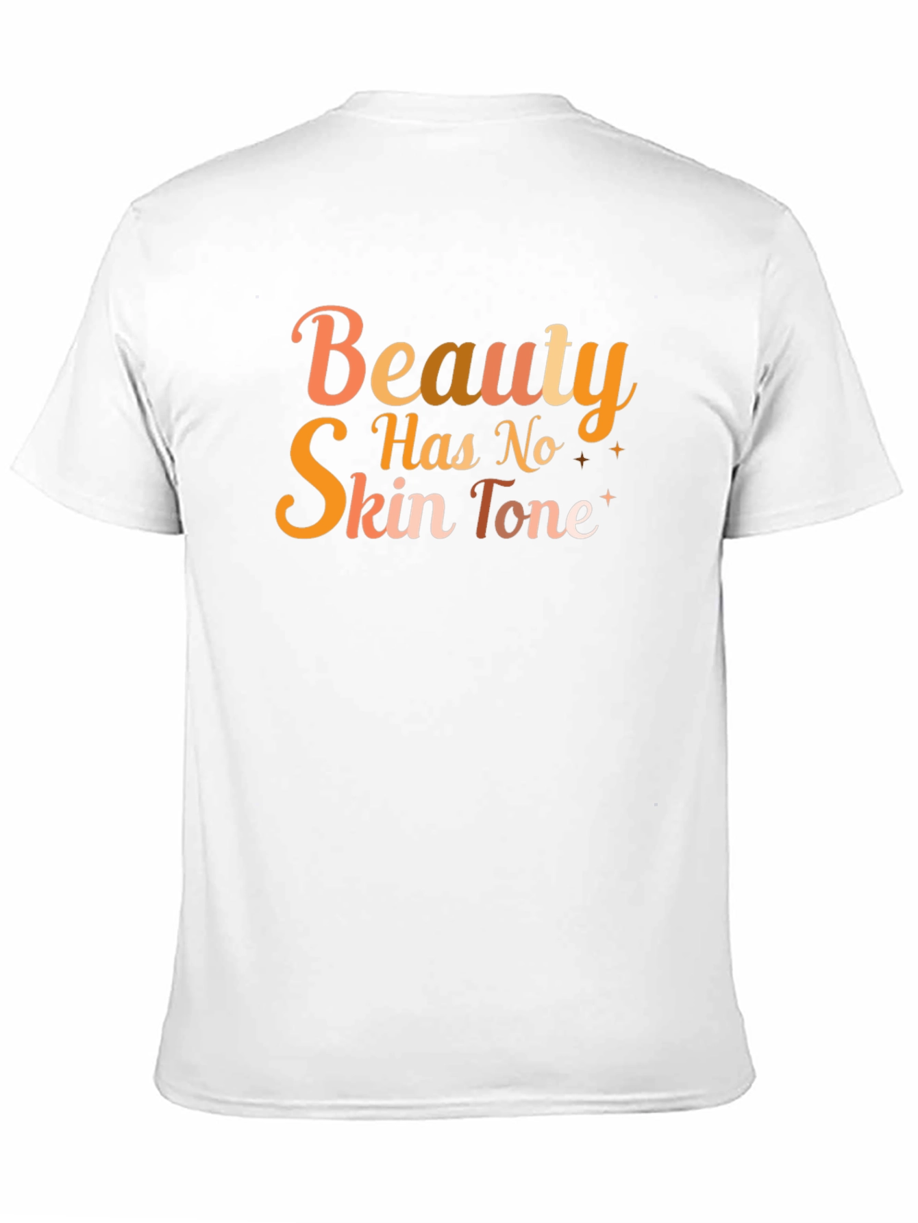 Beauty Has No Skin Tone Black Graphic Tee