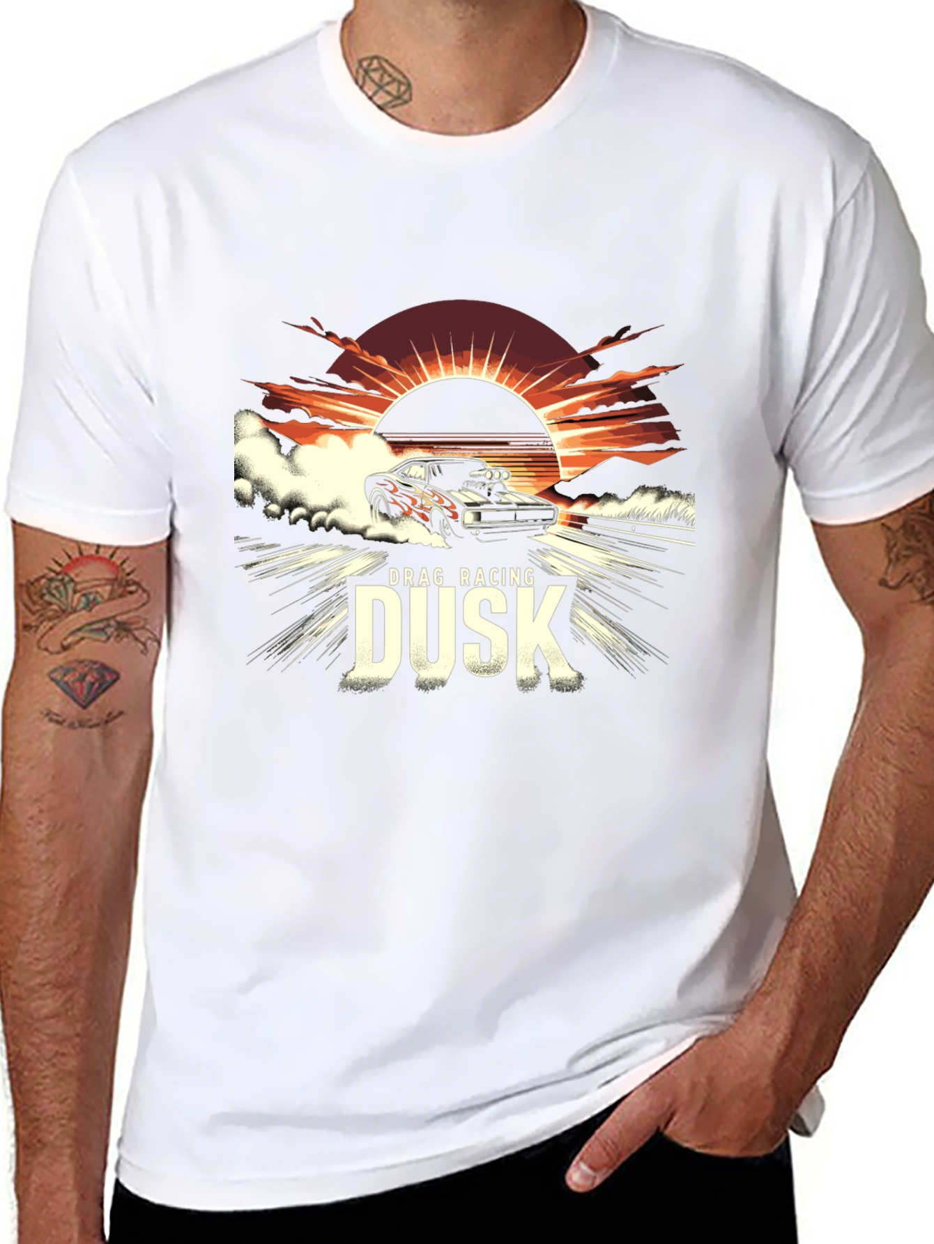 Drag Racing Dusk T-Shirt - Muscle Car Tee