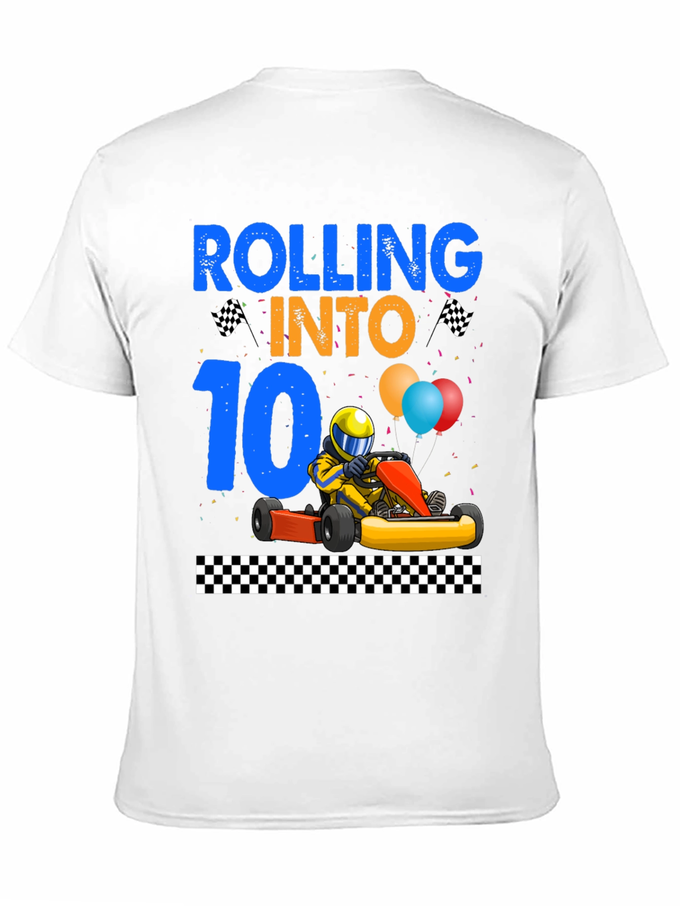 Rolling Into 10 Birthday T-Shirt