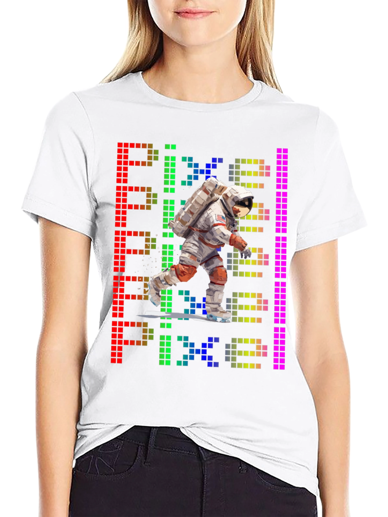 Pixel Art Astronaut T-Shirt