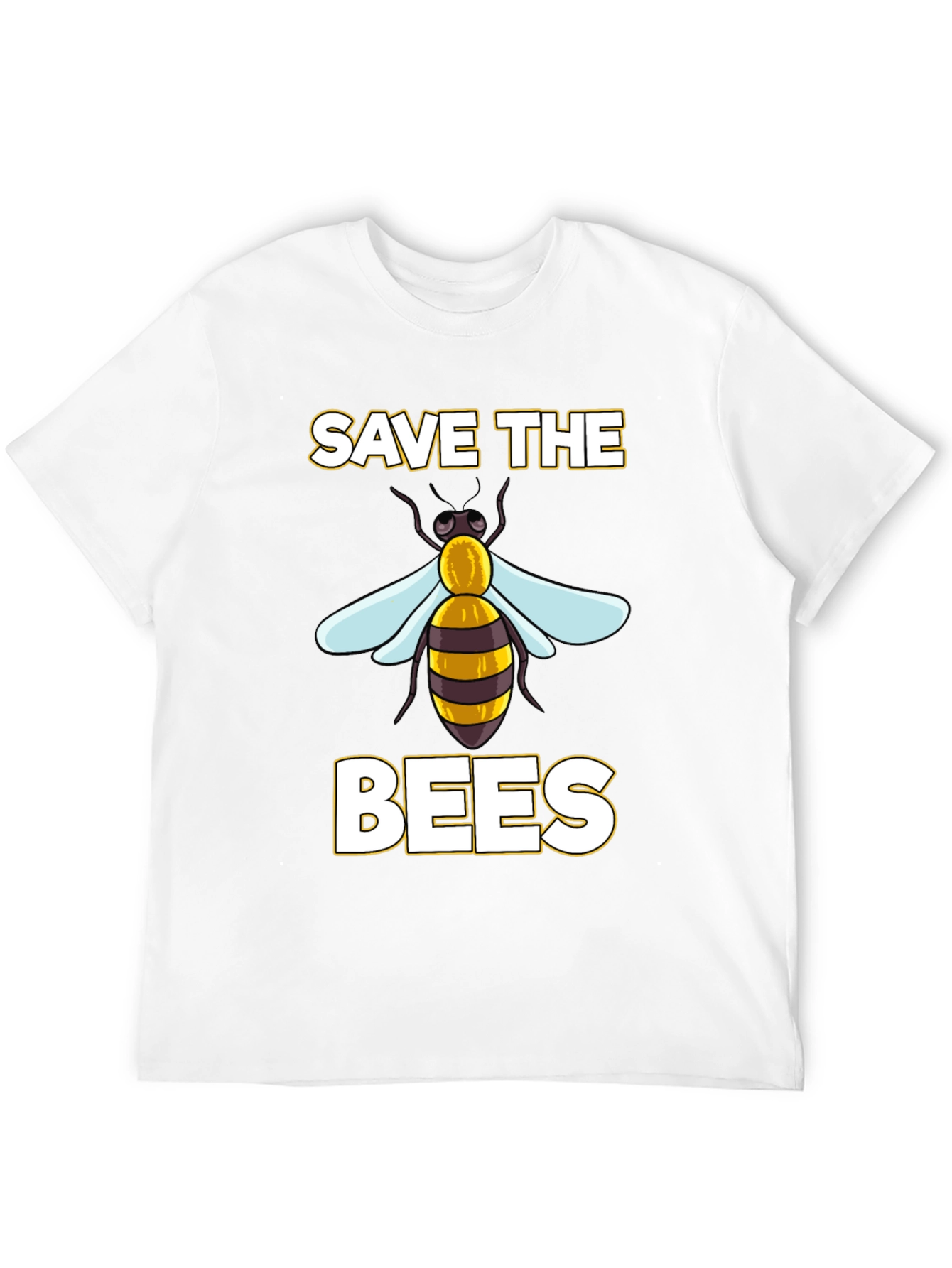 Save The Bees Graphic T-Shirt - Eco-Friendly Cotton Blend