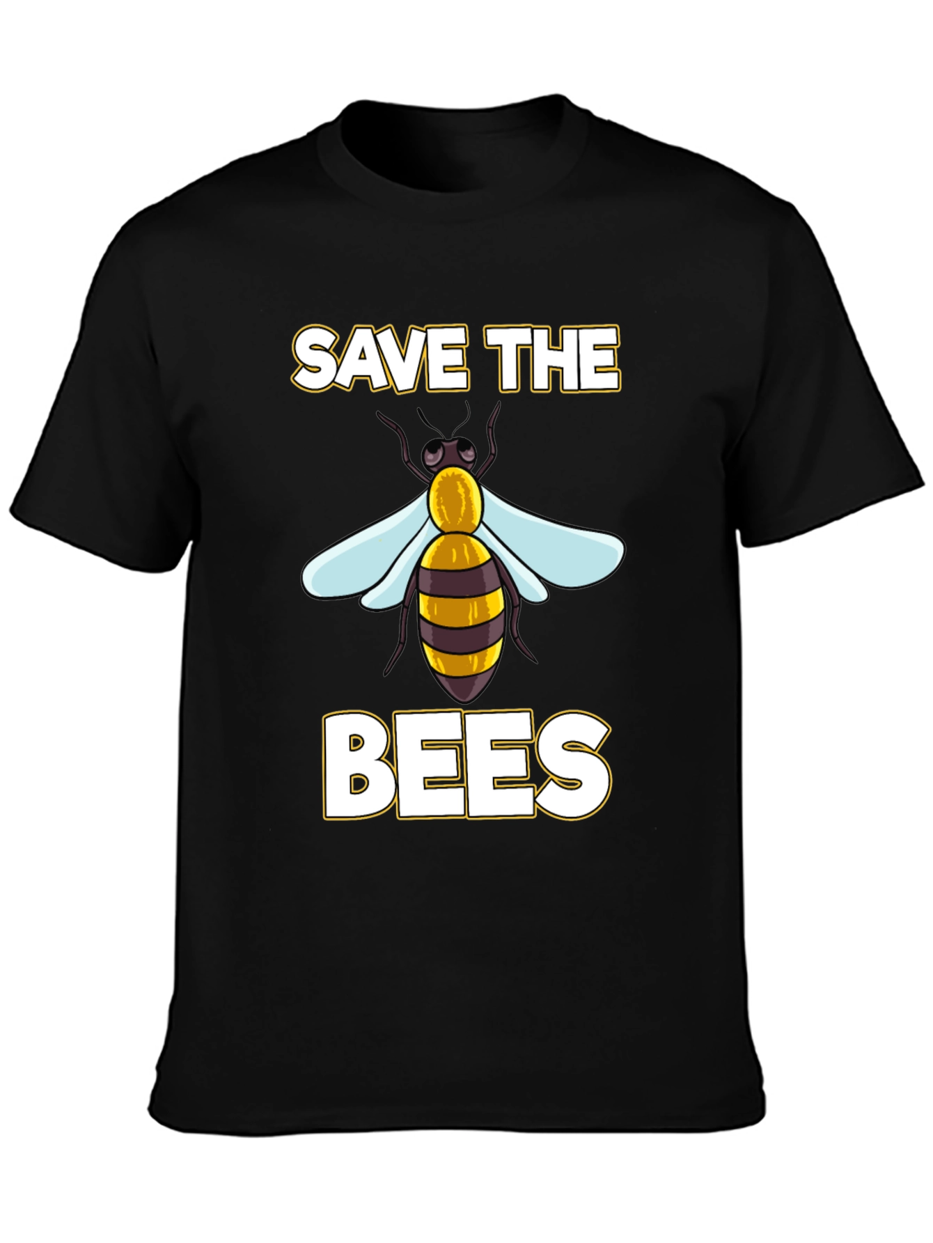 Save The Bees Graphic T-Shirt - Eco-Friendly Cotton Blend