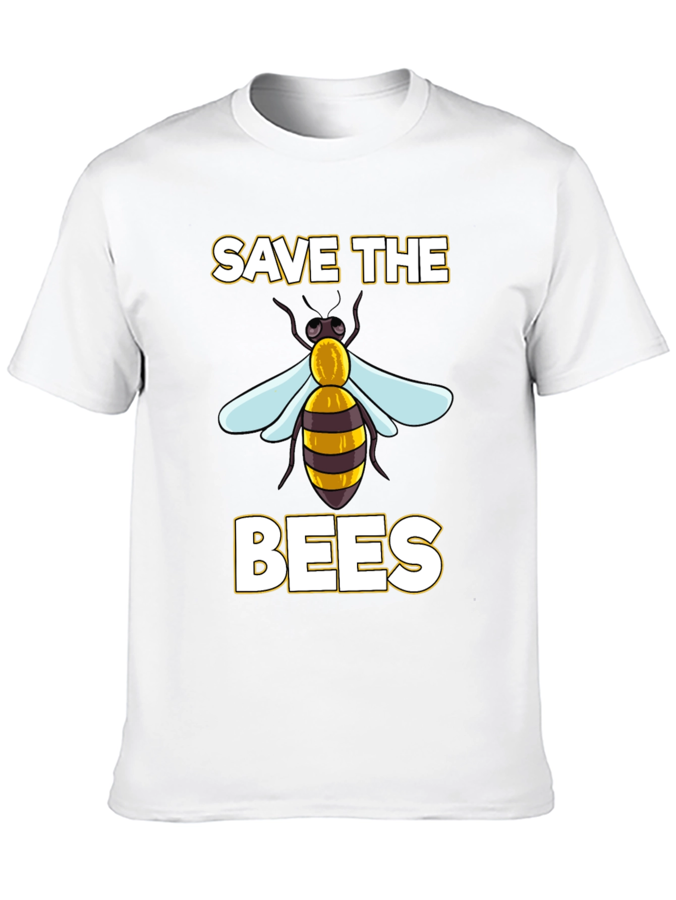 Save The Bees Graphic T-Shirt - Eco-Friendly Cotton Blend
