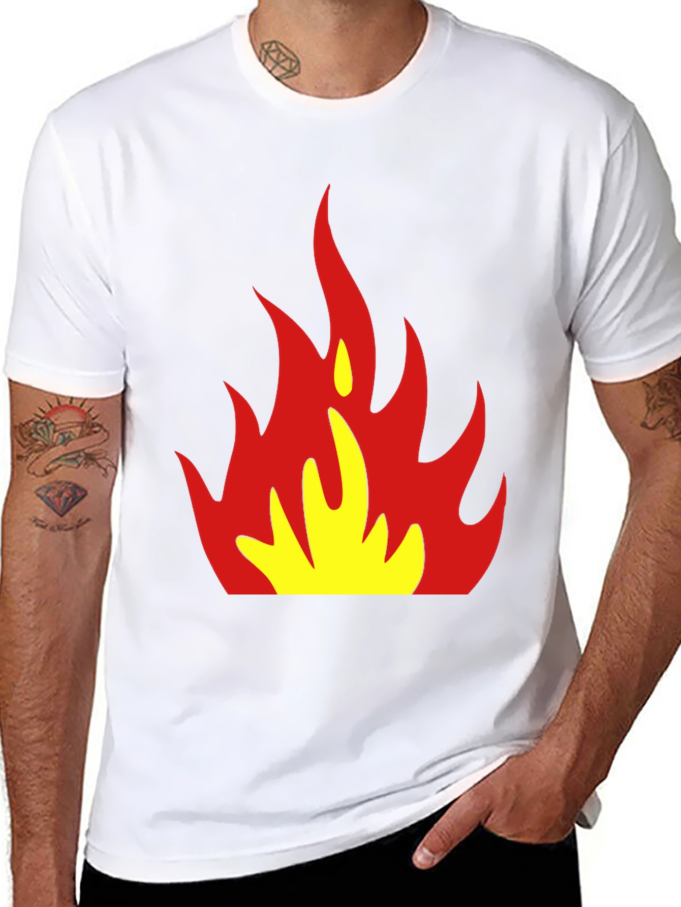 Flaming Hot Graphic Tee - Bold & Trendy