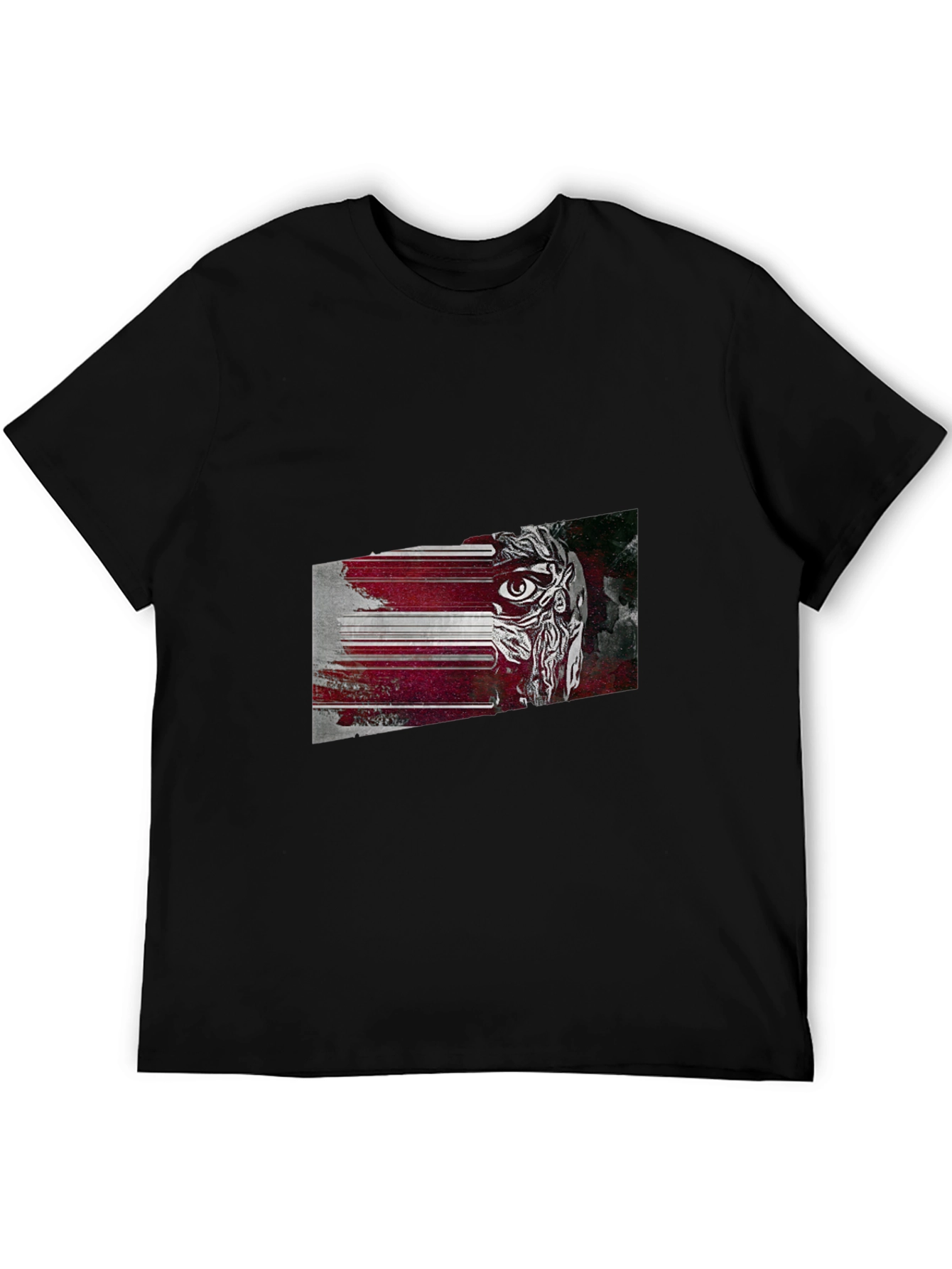 Glitch Art Graphic Tee - Modern Urban Style