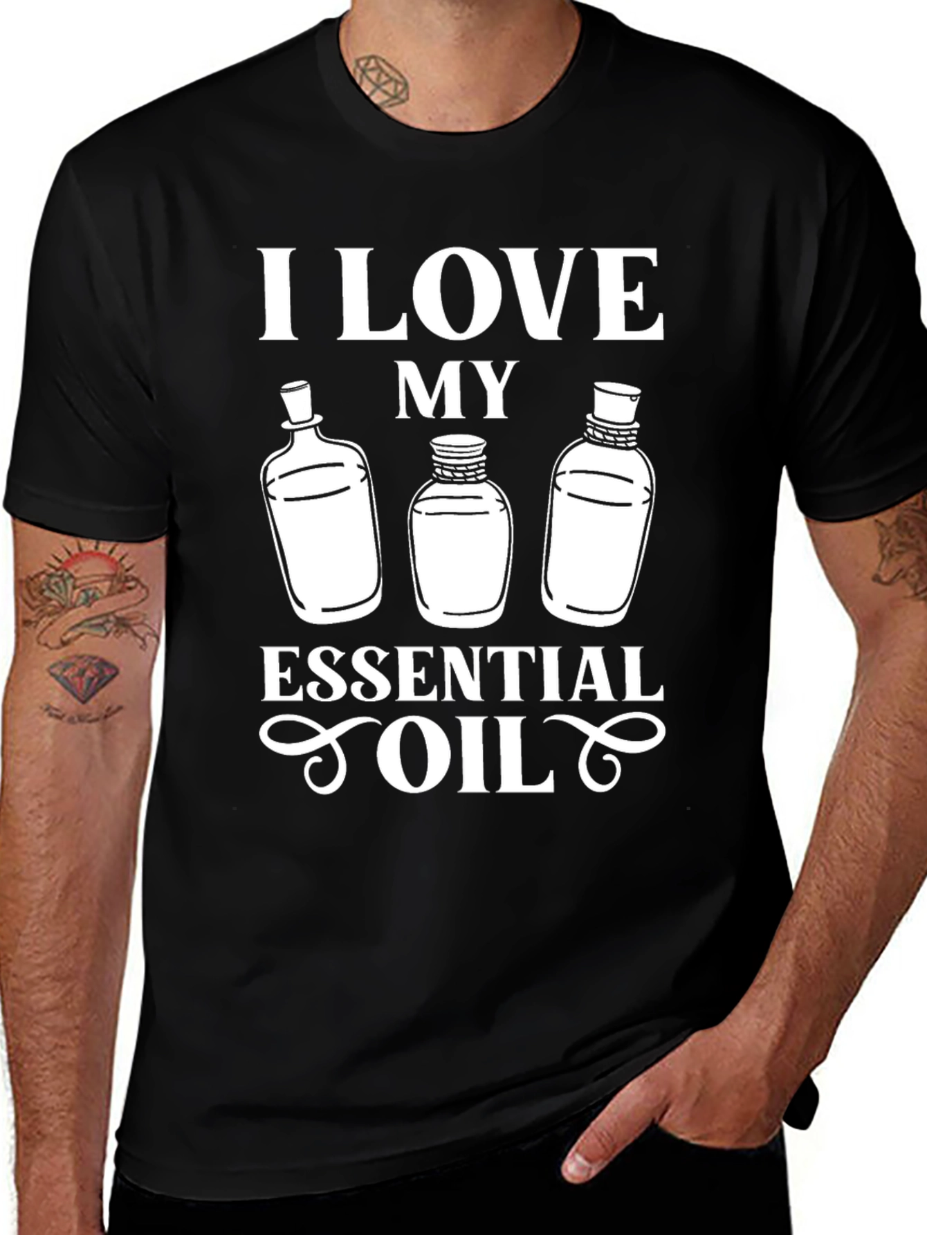 Essential Oil Lover T-Shirt - Black Graphic Tee