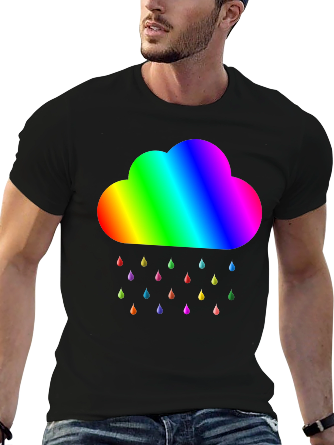 Rainbow Cloud T-Shirt - Pride Weather Tee
