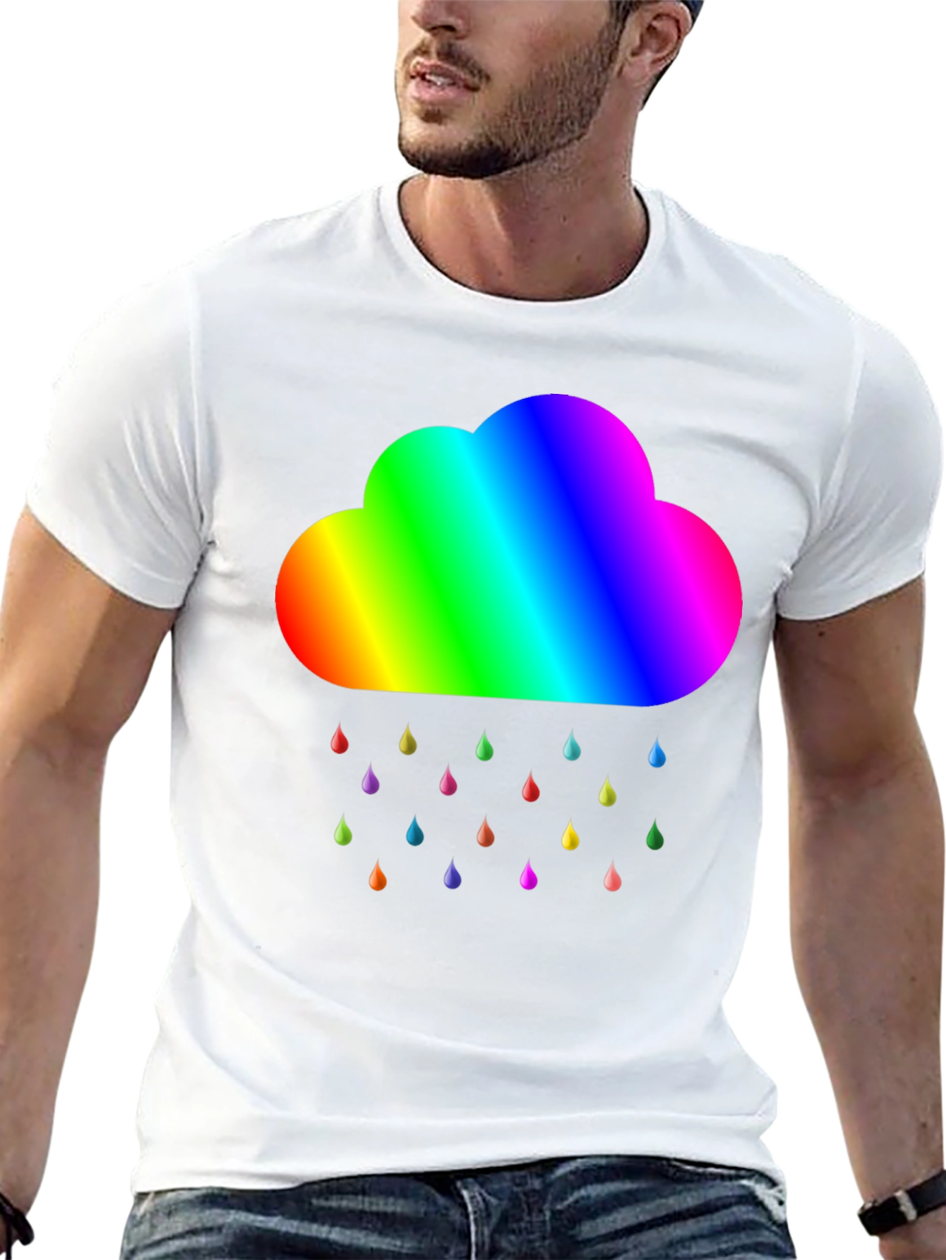 Rainbow Cloud T-Shirt - Pride Weather Tee