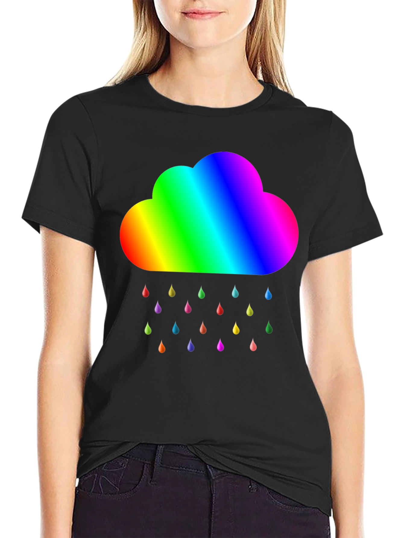 Rainbow Cloud T-Shirt - Pride Weather Tee