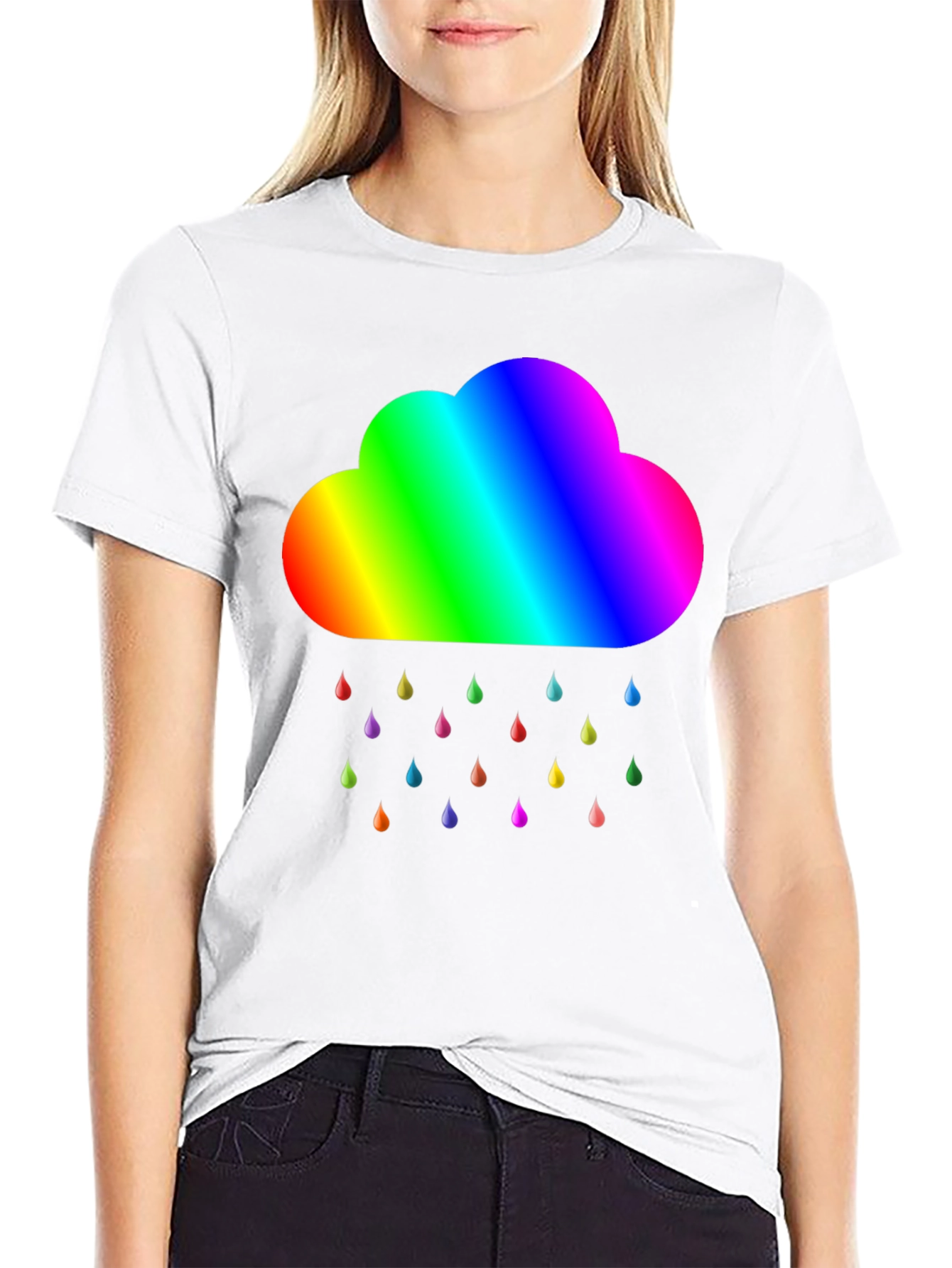 Rainbow Cloud T-Shirt - Pride Weather Tee