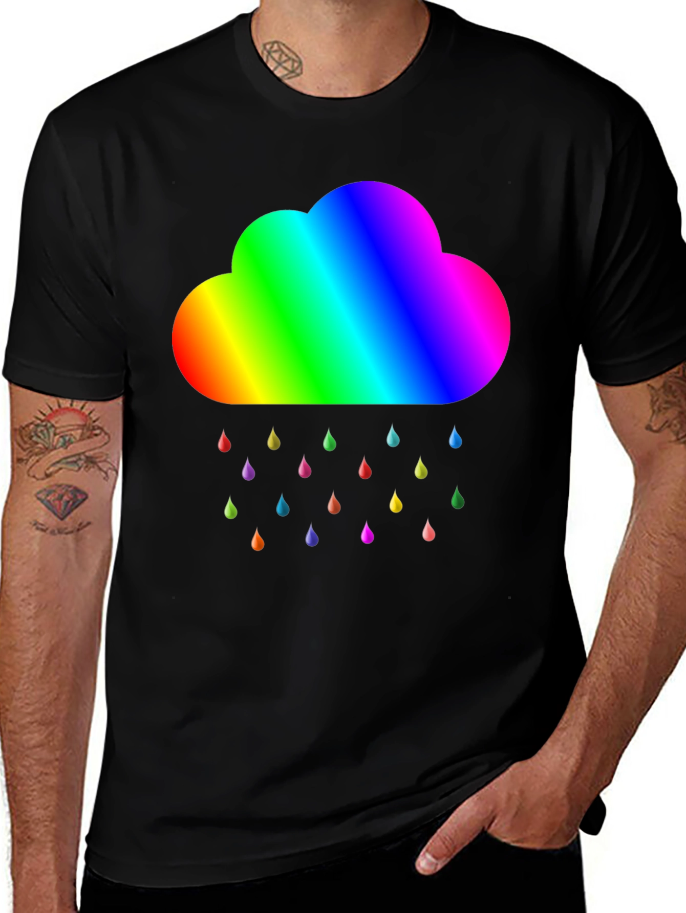 Rainbow Cloud T-Shirt - Pride Weather Tee