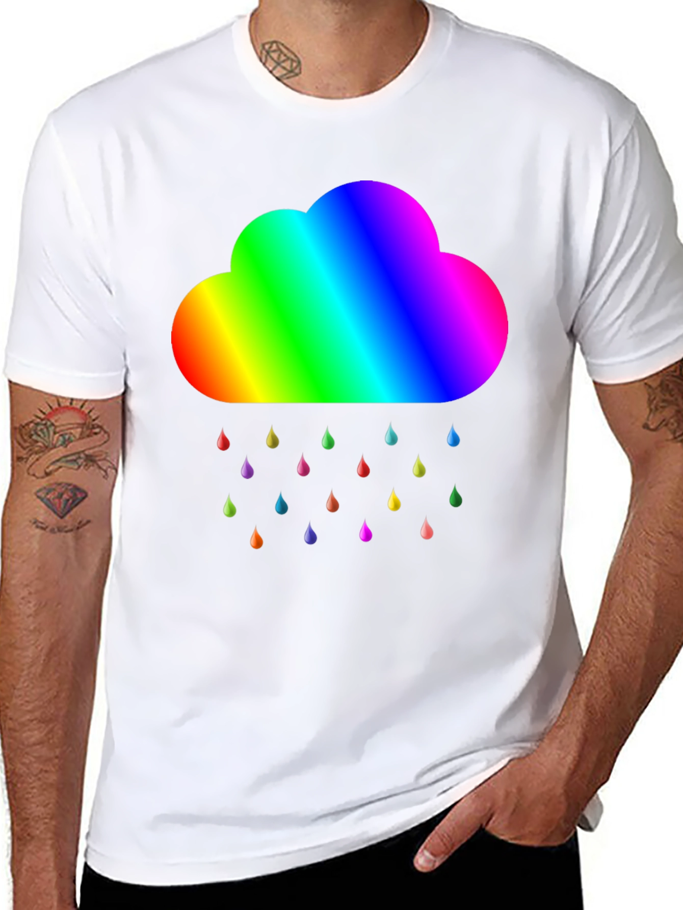 Rainbow Cloud T-Shirt - Pride Weather Tee