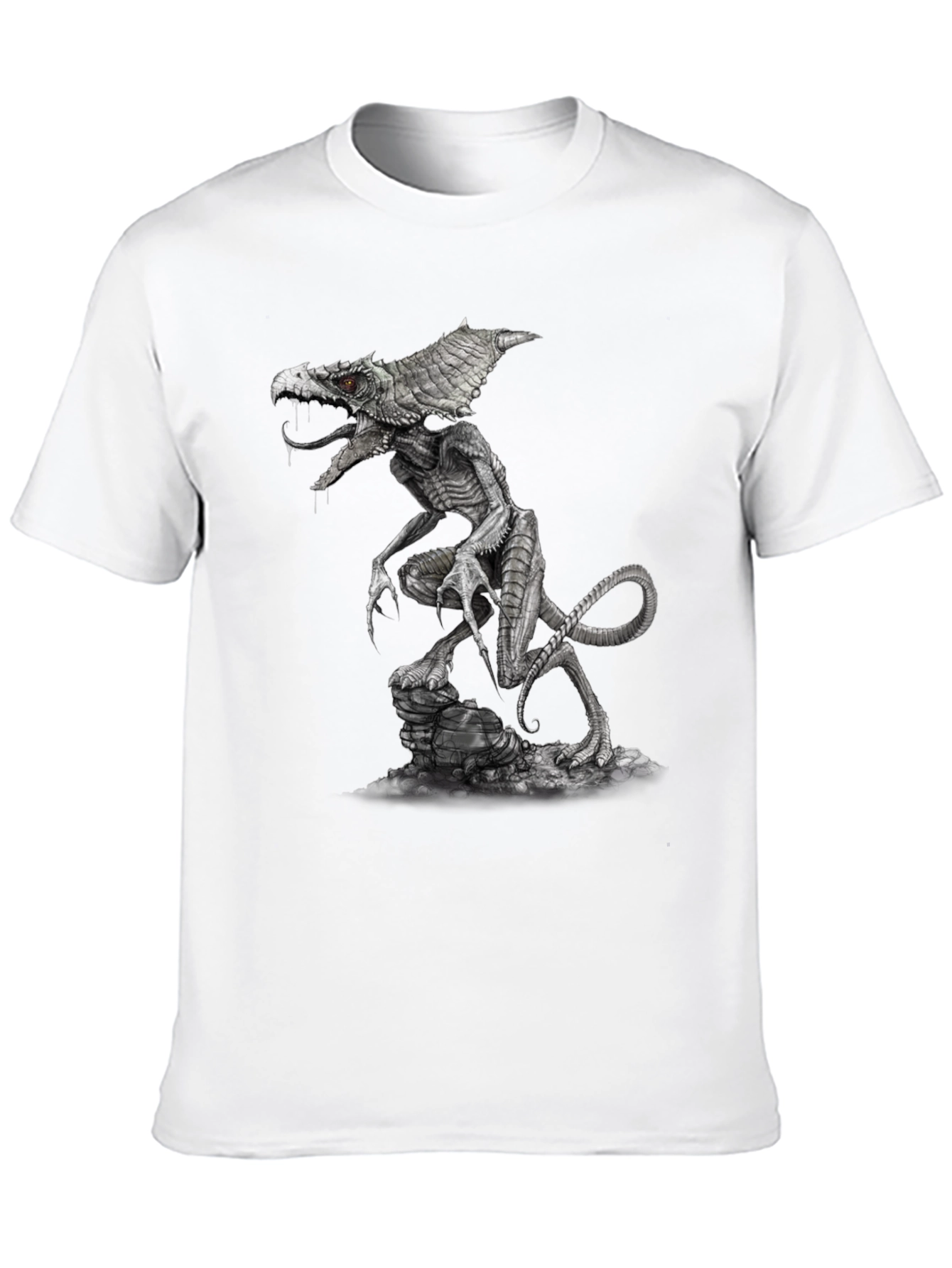 Monster Creature Graphic Tee - Black