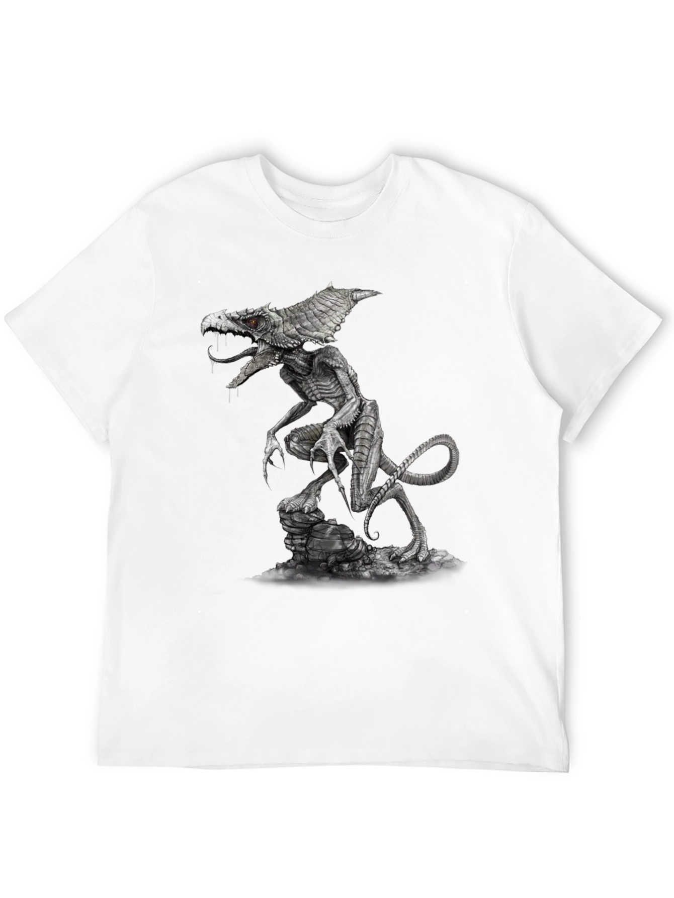 Monster Creature Graphic Tee - Black
