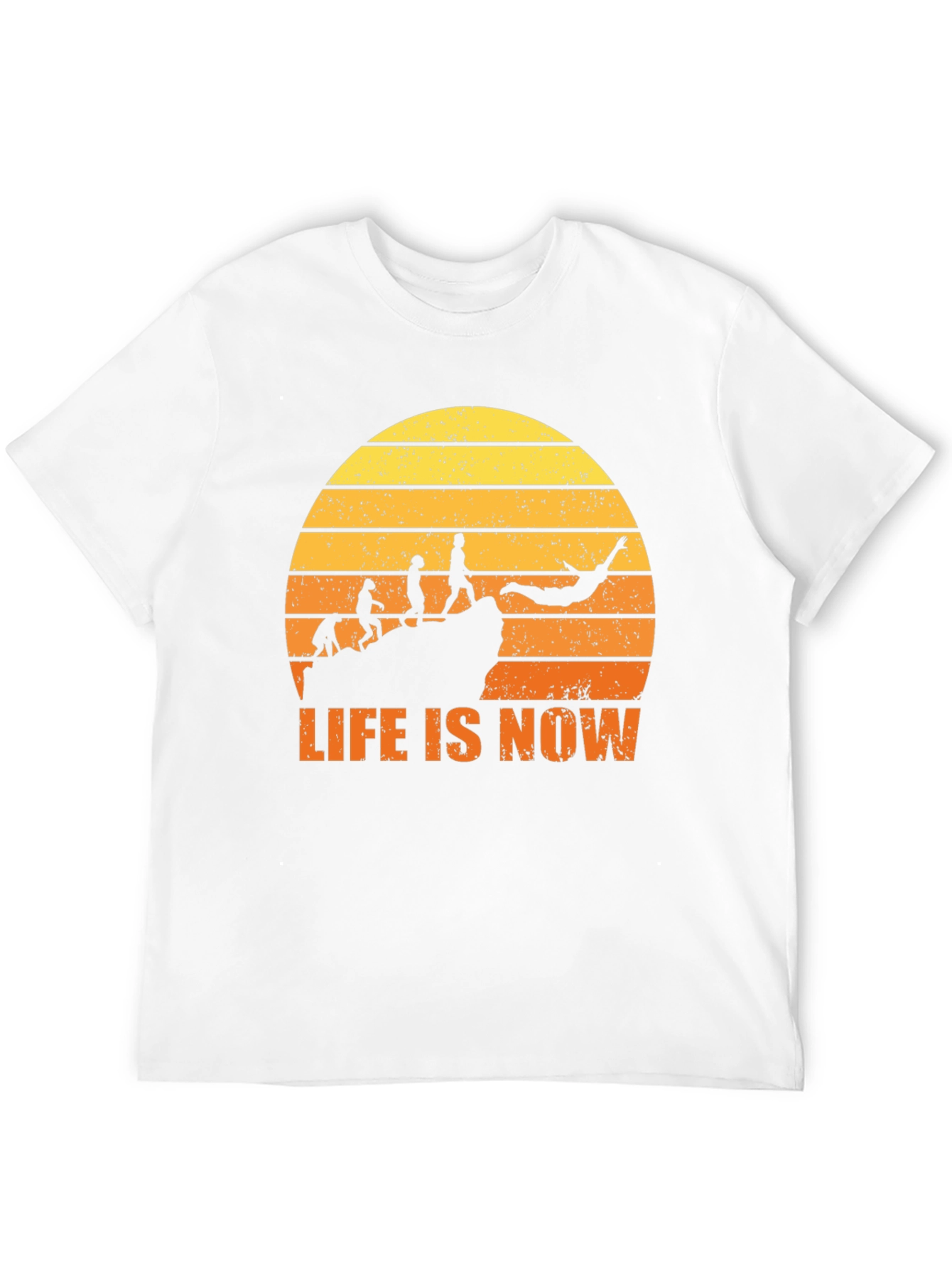 Life Is Now Graphic Tee - Black Cotton T-Shirt