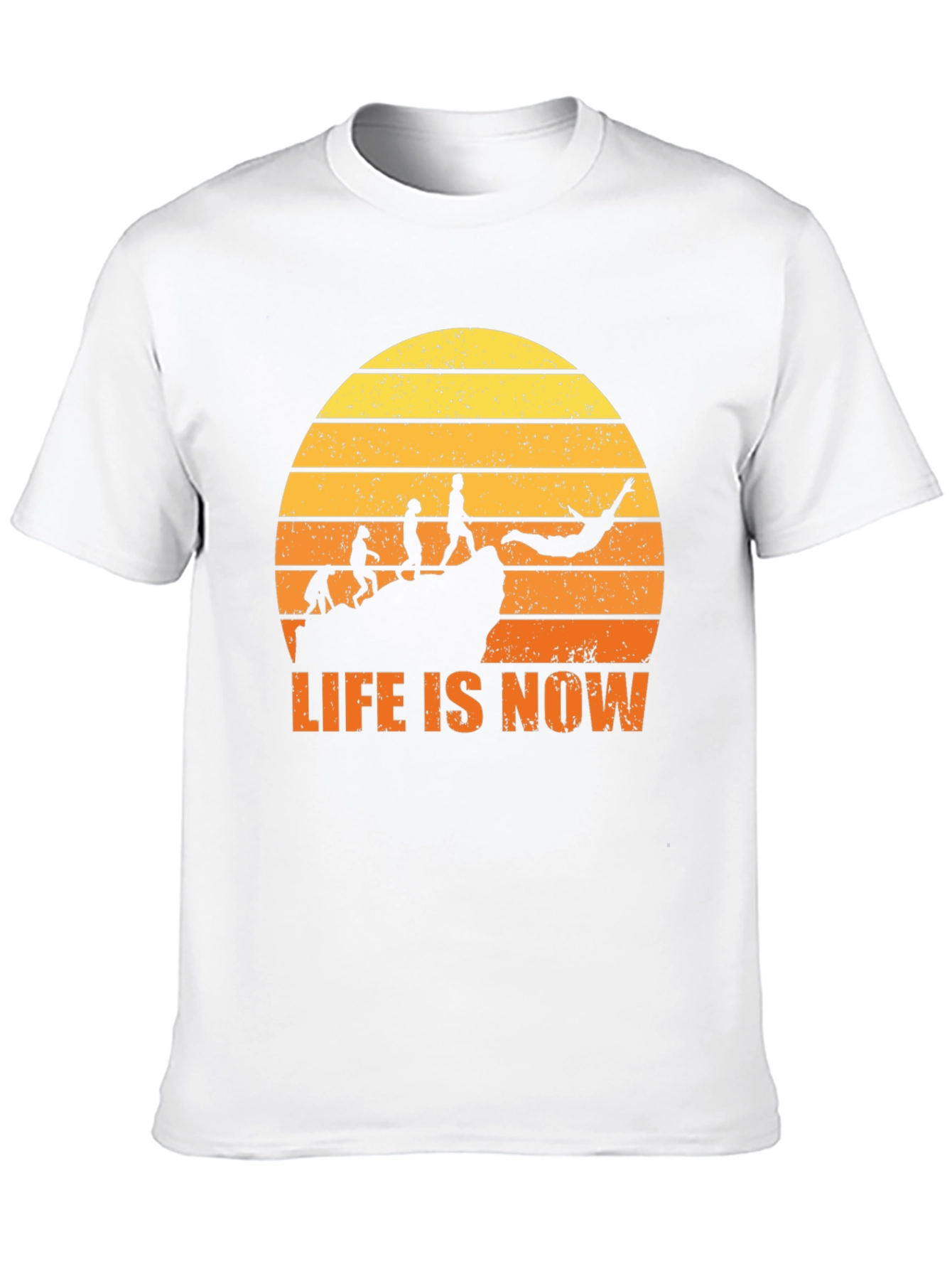Life Is Now Graphic Tee - Black Cotton T-Shirt