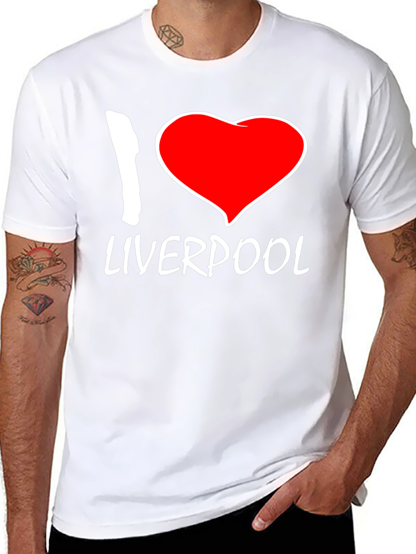 I Heart Liverpool Black T-Shirt