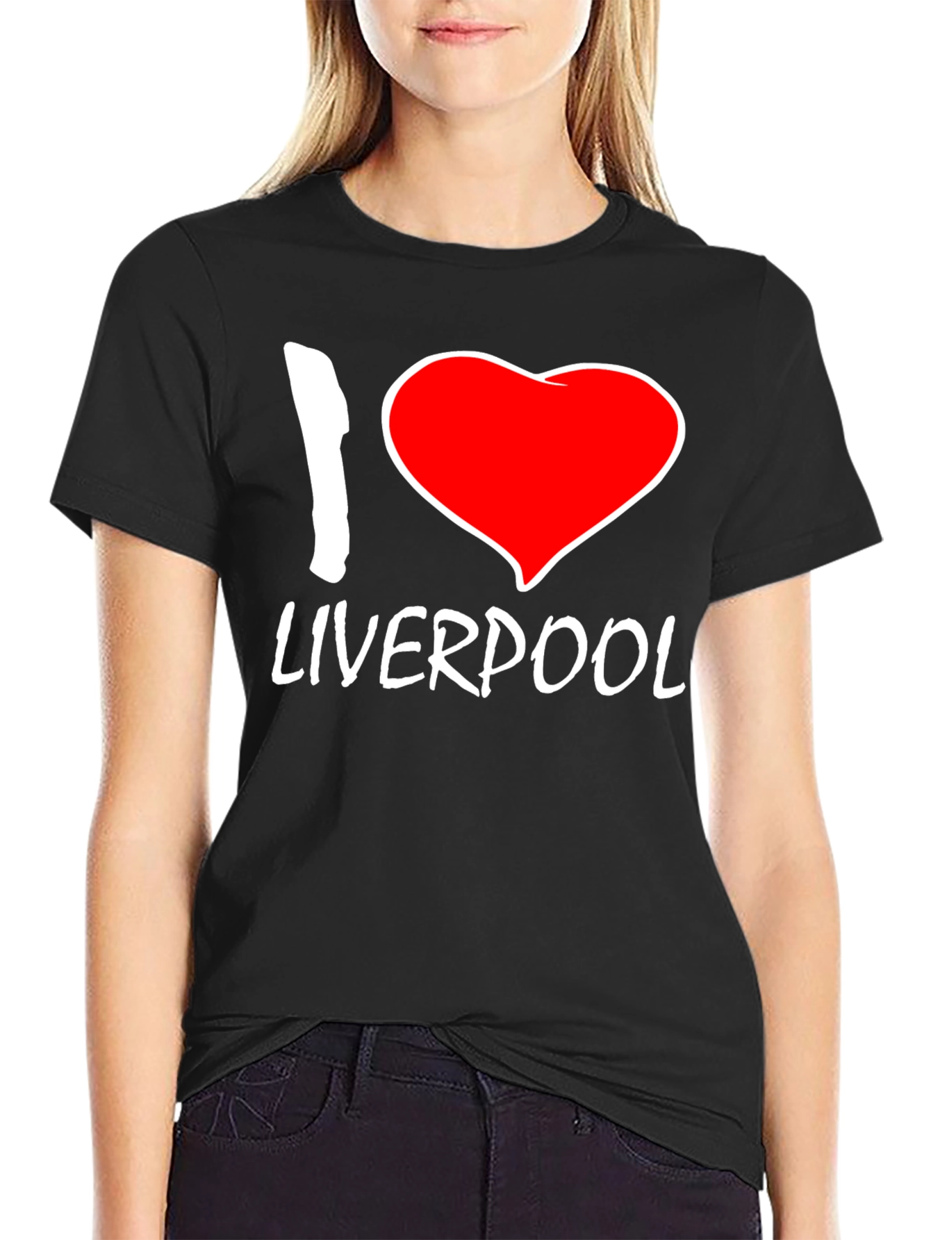 I Heart Liverpool Black T-Shirt