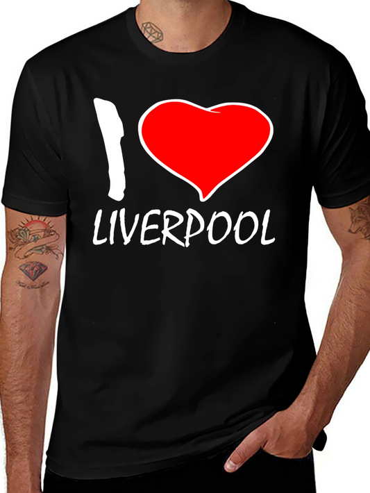 I Heart Liverpool Black T-Shirt